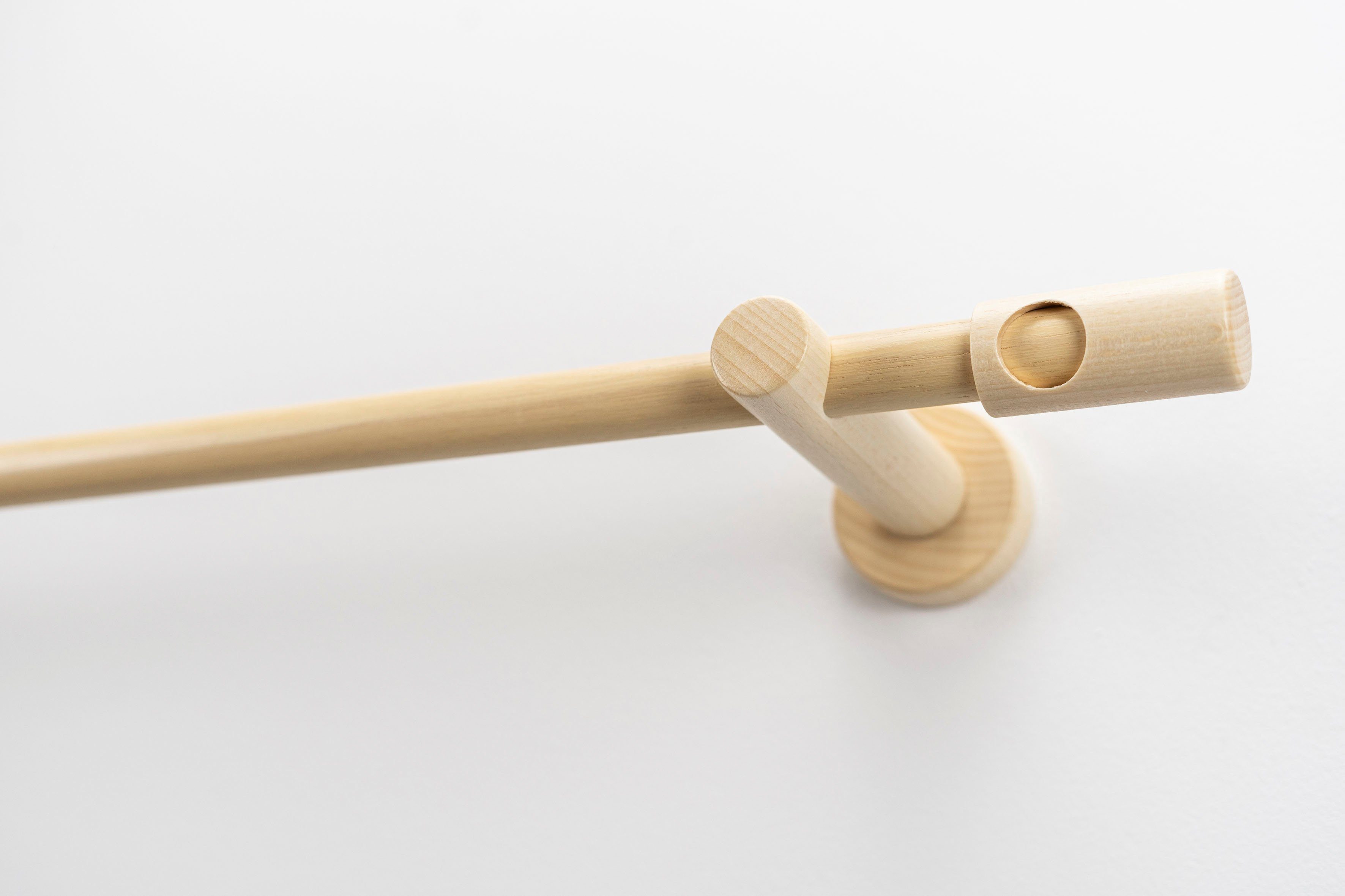 Gardinenstange PANDRI, GARESA, Ø 20 mm, 1-läufig, Wunschmaßlänge, einfache mit Verbinder verlängerbar, ohne Ringe