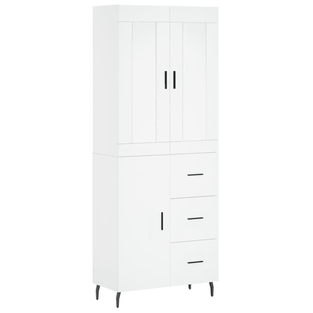 vidaXL Highboard Highboard Weiß 69,5x34x180 cm günstig online kaufen
