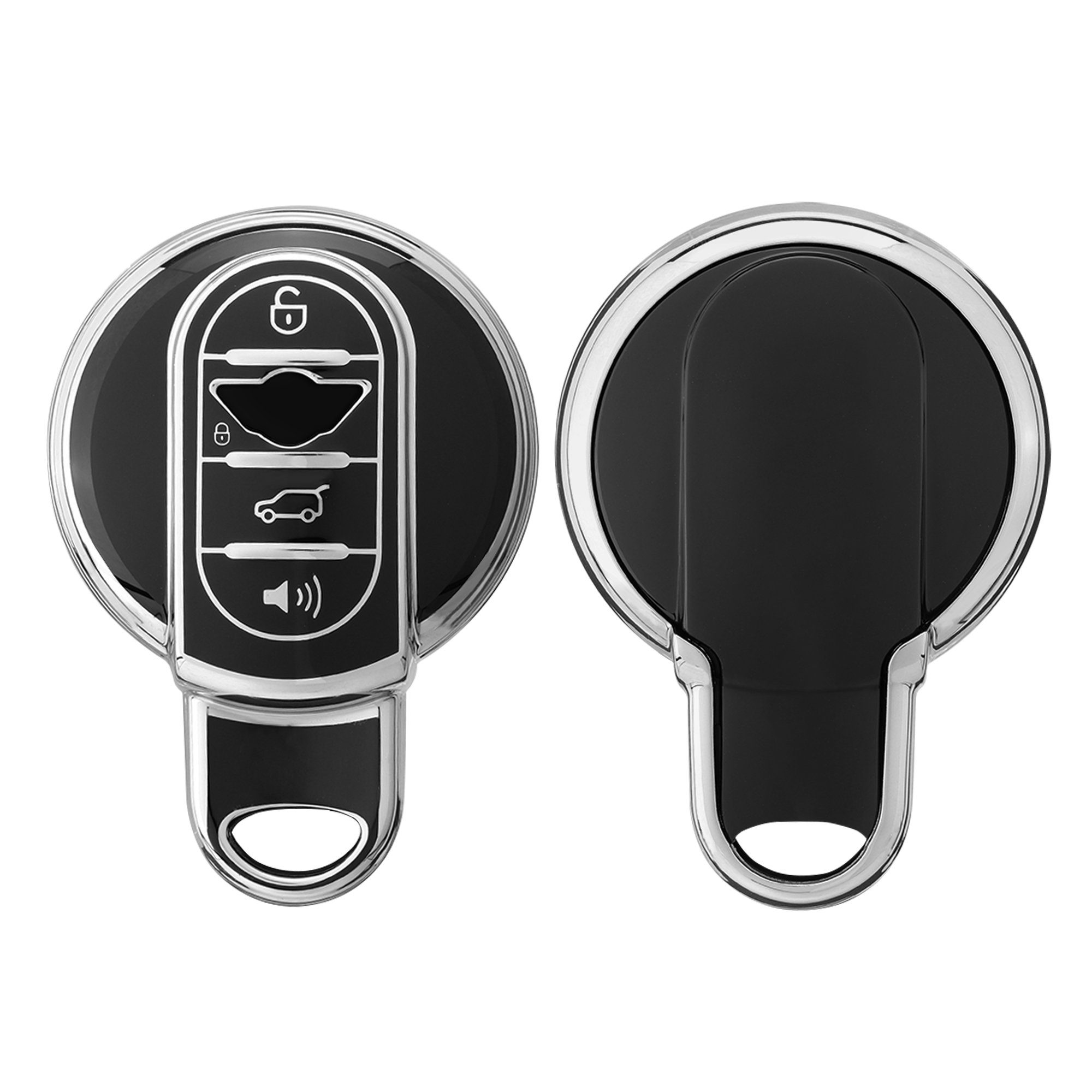 kwmobile Schlüsseltasche Autoschlüssel Hülle für Mini, Schlüsselhülle Silikon Cover