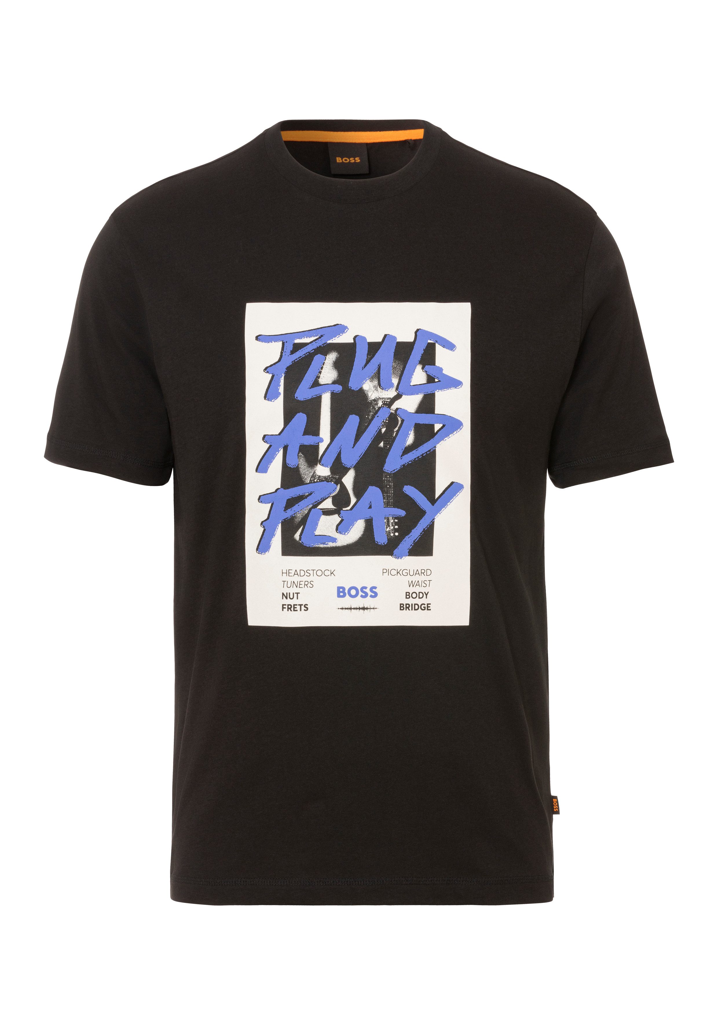 BOSS ORANGE T-Shirt TeePantera mit modischem Frontdruck