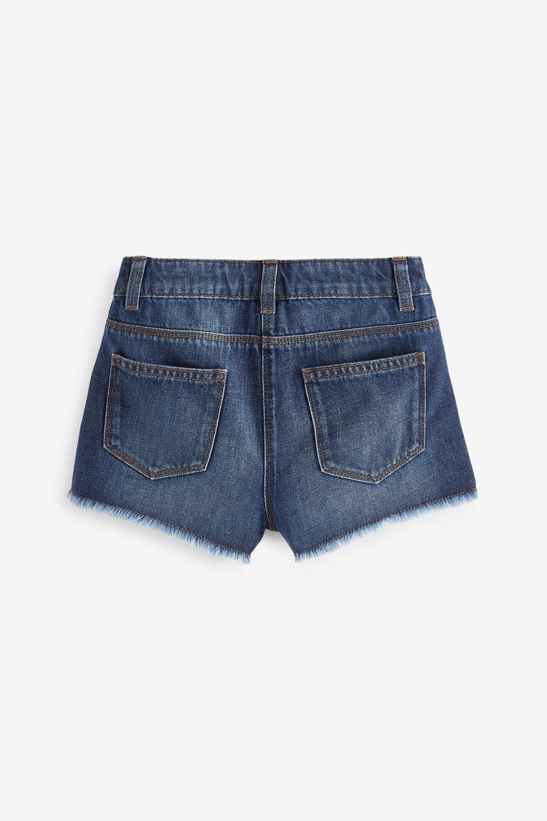 Next Jeansshorts Denim-Shorts mit ausgefranstem Saum, Regular (1-tlg)