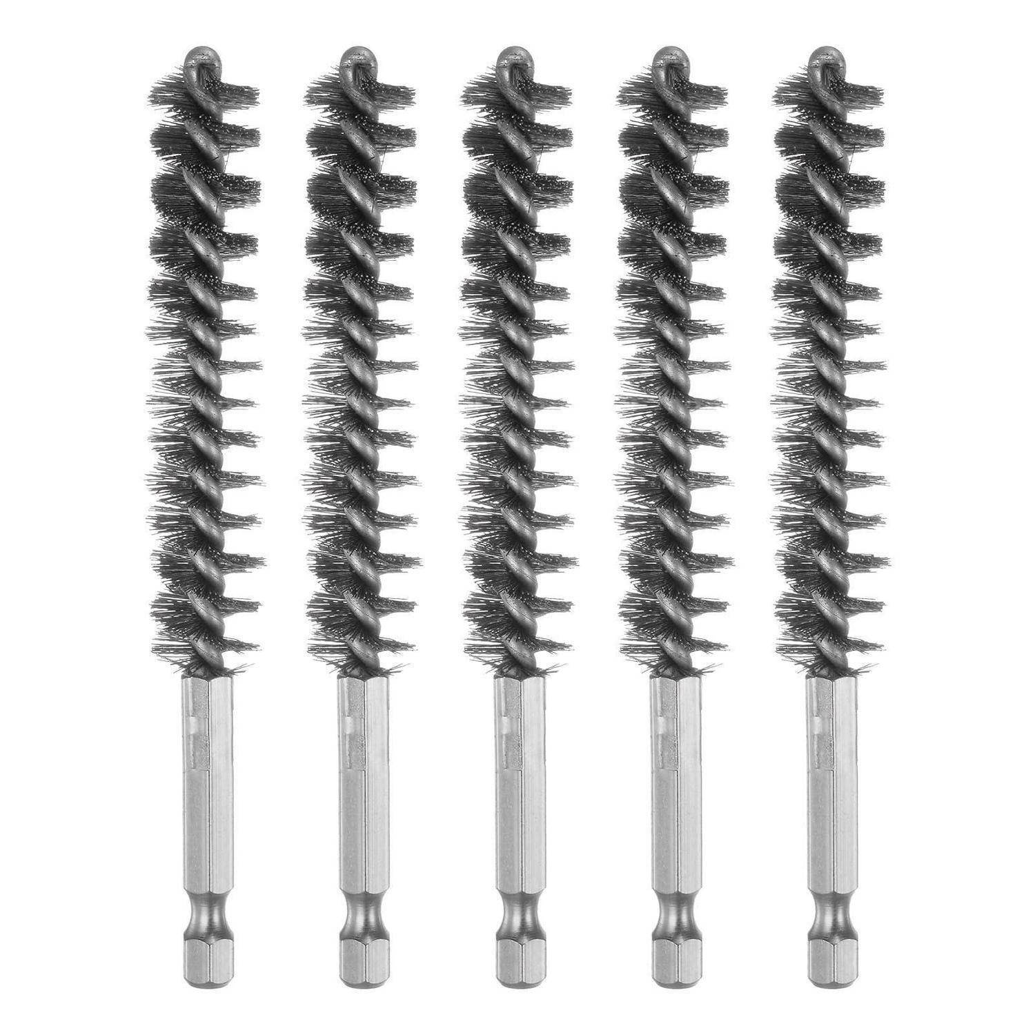 LuxusKollektion Drahtbürste Drahtbürste Edelstahl 13mm 6,35mm Sechskant, (5-tlg)