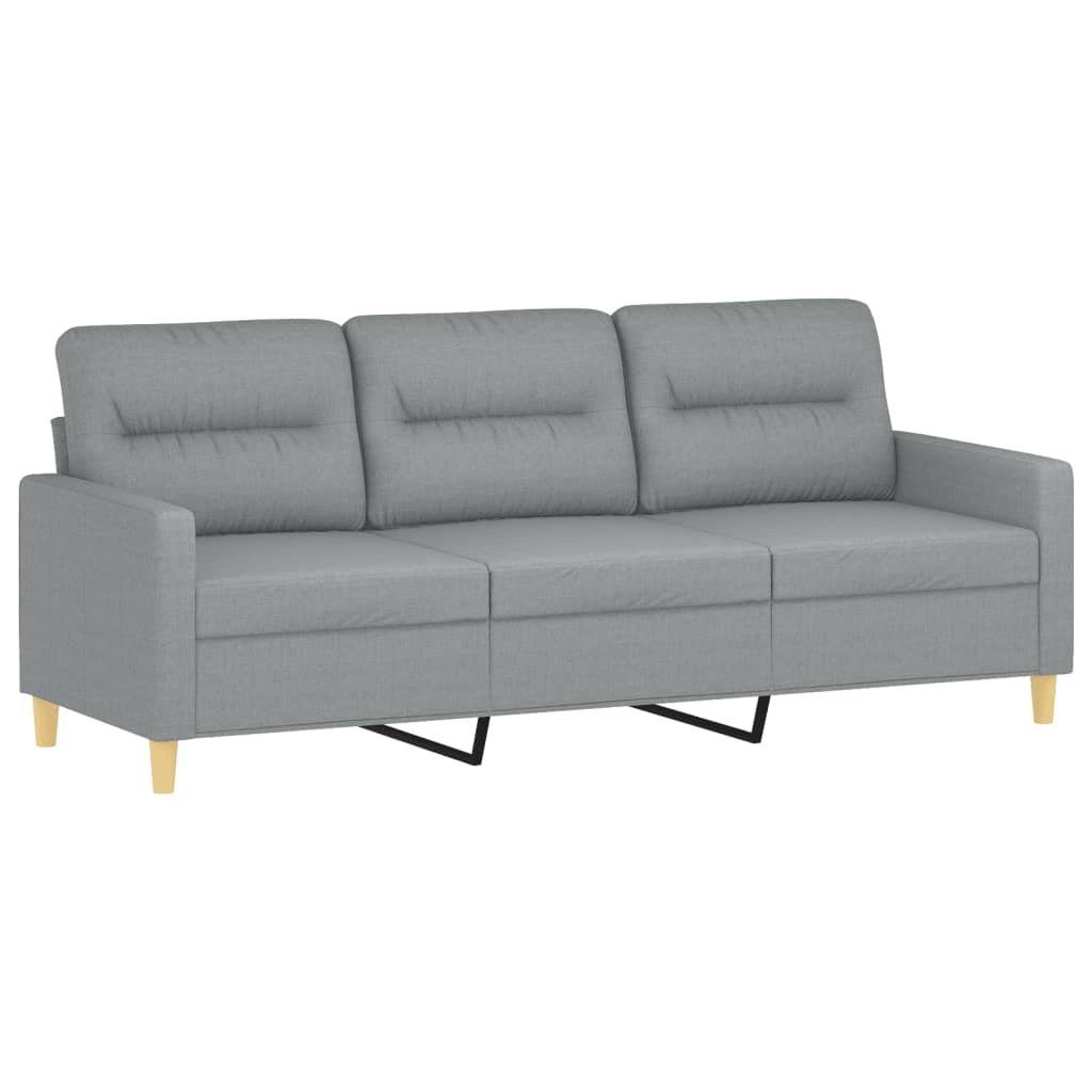 180 Sofa cm 3-Sitzer-Sofa Metallgestell,Sitzbreite: Polstersofa, DOTMALL Hellgrau