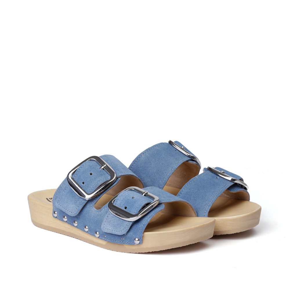 Softclox LENA Jeanslook blau (natur) Pantolette günstig online kaufen