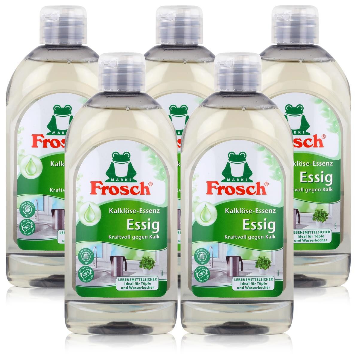 FROSCH 5x Frosch Essig Kalklöse-Essenz 300 ml Allzweckreiniger