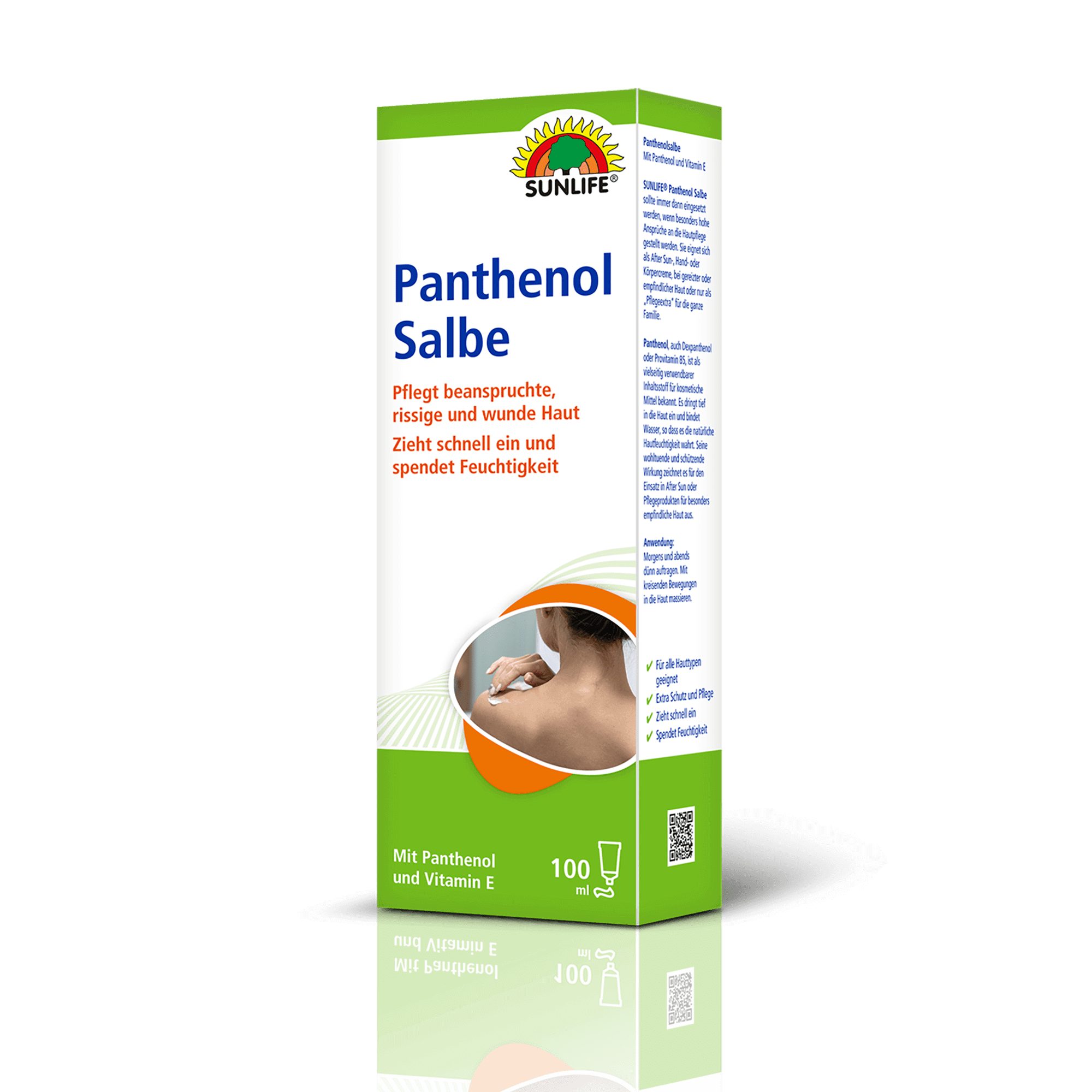 SUNLIFE Hautcreme SUNLIFE® Panthenol Salbe 100 ml Feuchtigkeit Pflegecreme Wundheilung