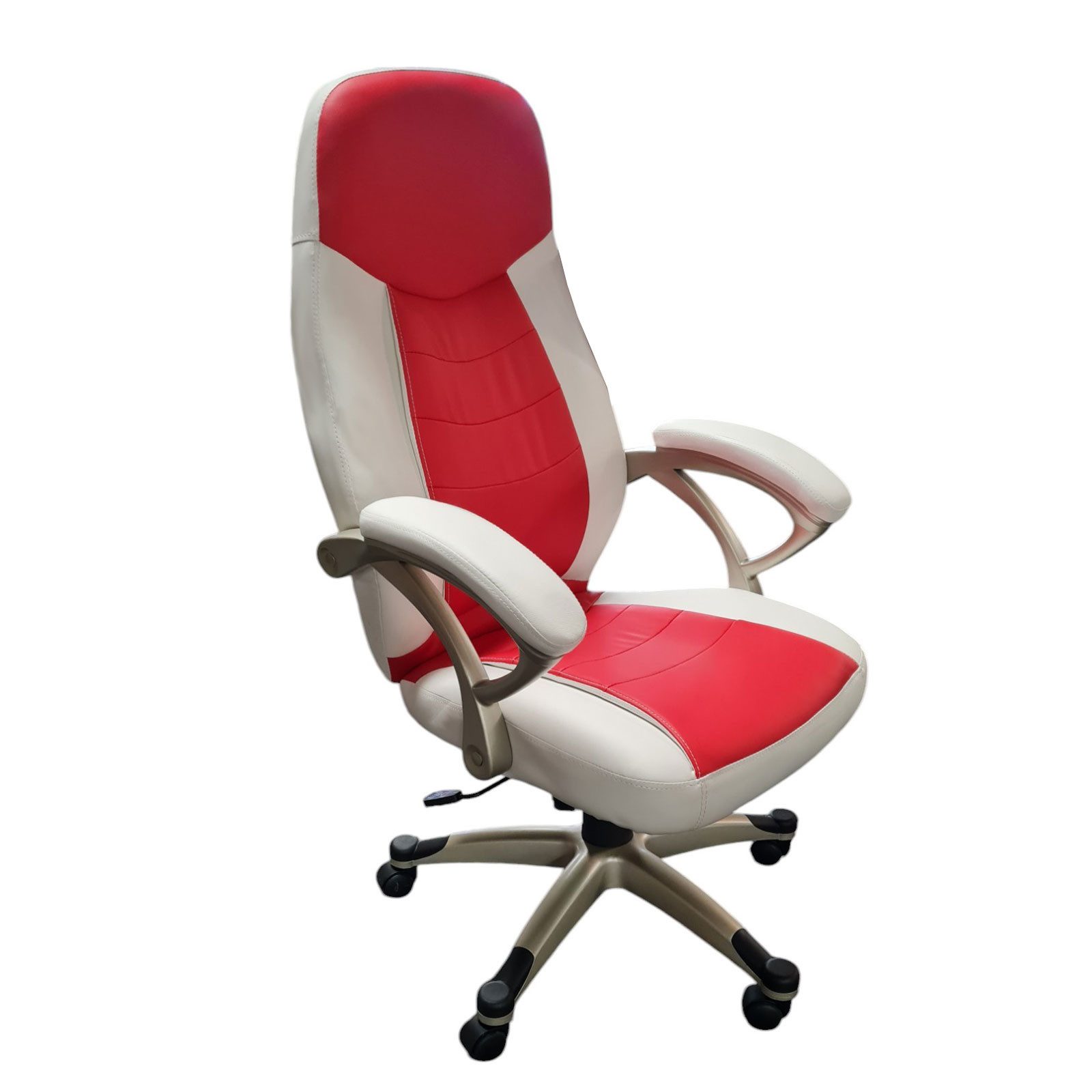 Möbel Akut Chefsessel Chefsessel Nina weiß rot Home Office Bürostuhl