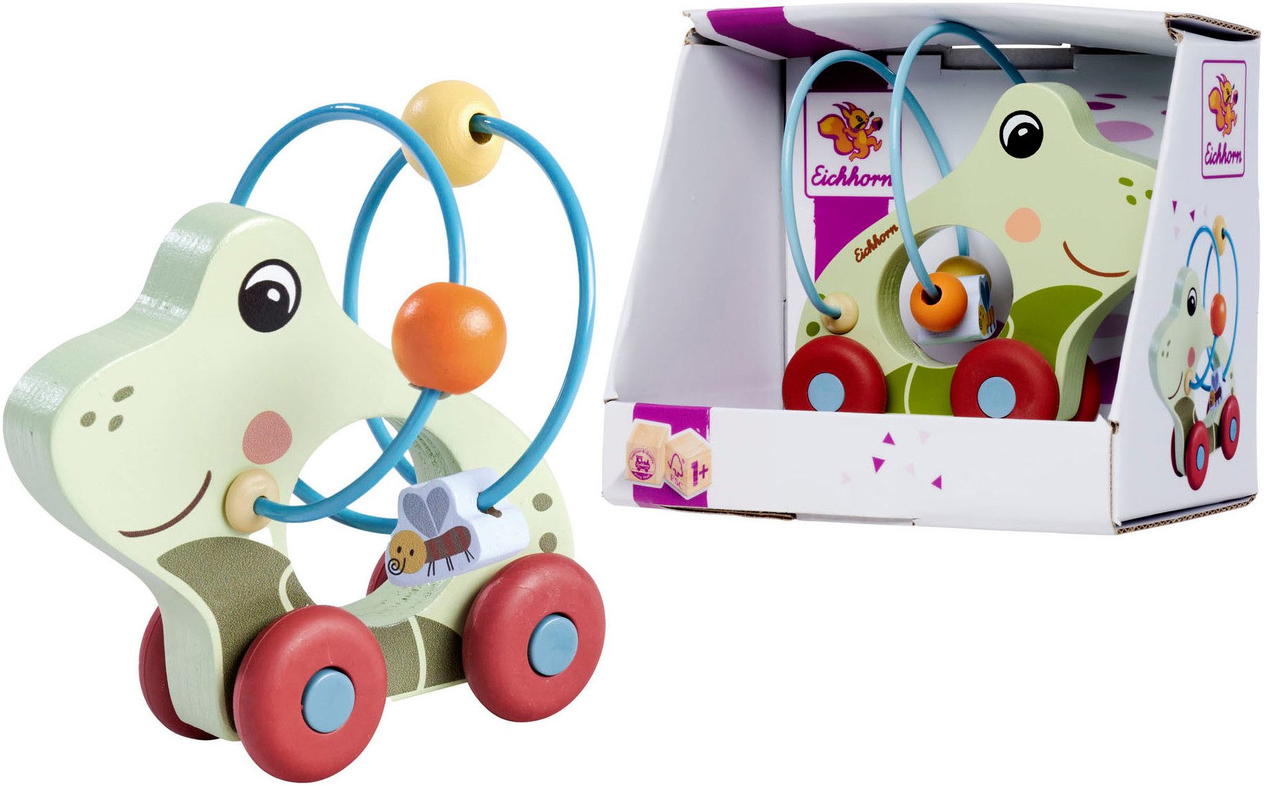 Eichhorn Nachziehtier Schiebefrosch, FSC® - schützt günstig online kaufen
