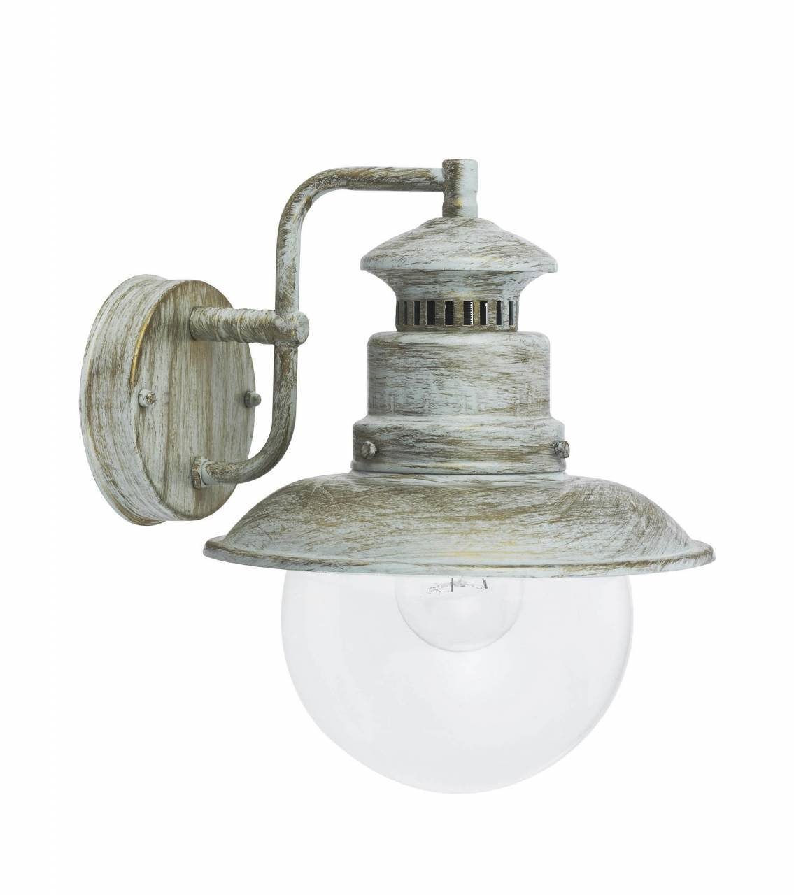 Brilliant LED Außen-Wandleuchte Artu, Lampe 1x hängend weiß-goldfarbig A60, E27, Artu 60W Außenwandleuchte