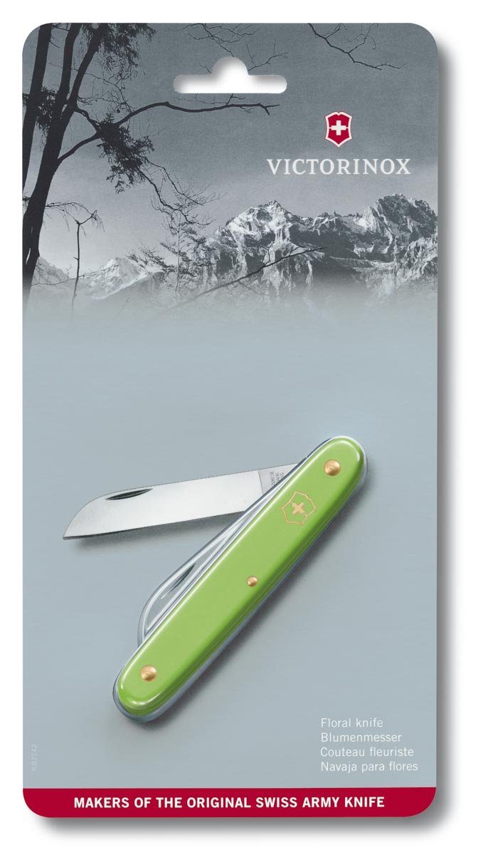 Victorinox Taschenmesser Blumenmesser, hellgrün, Blister