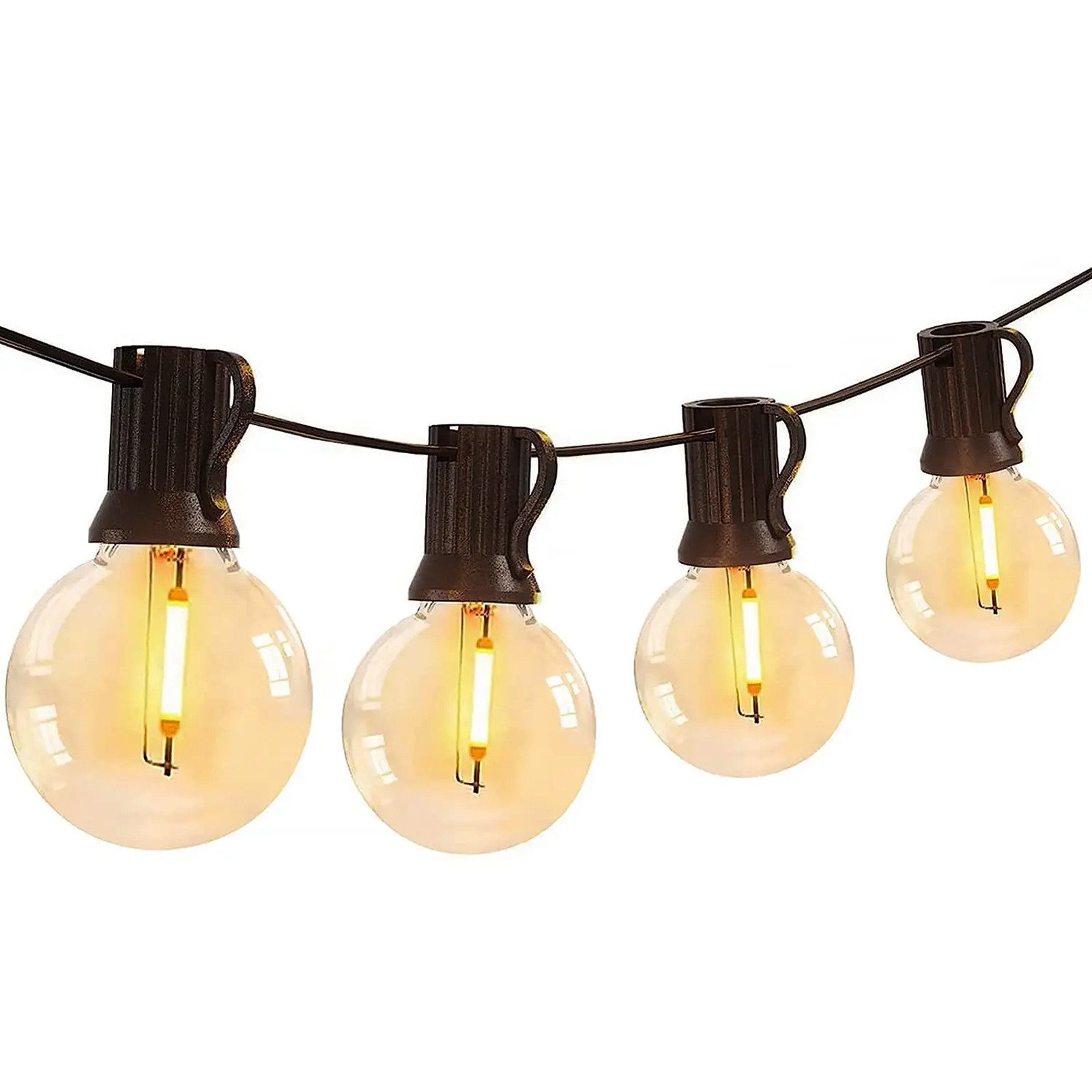 Elegear Lichterkette LED G45 Lichterketten, 30-flammig, warmweiß 10M max.170M