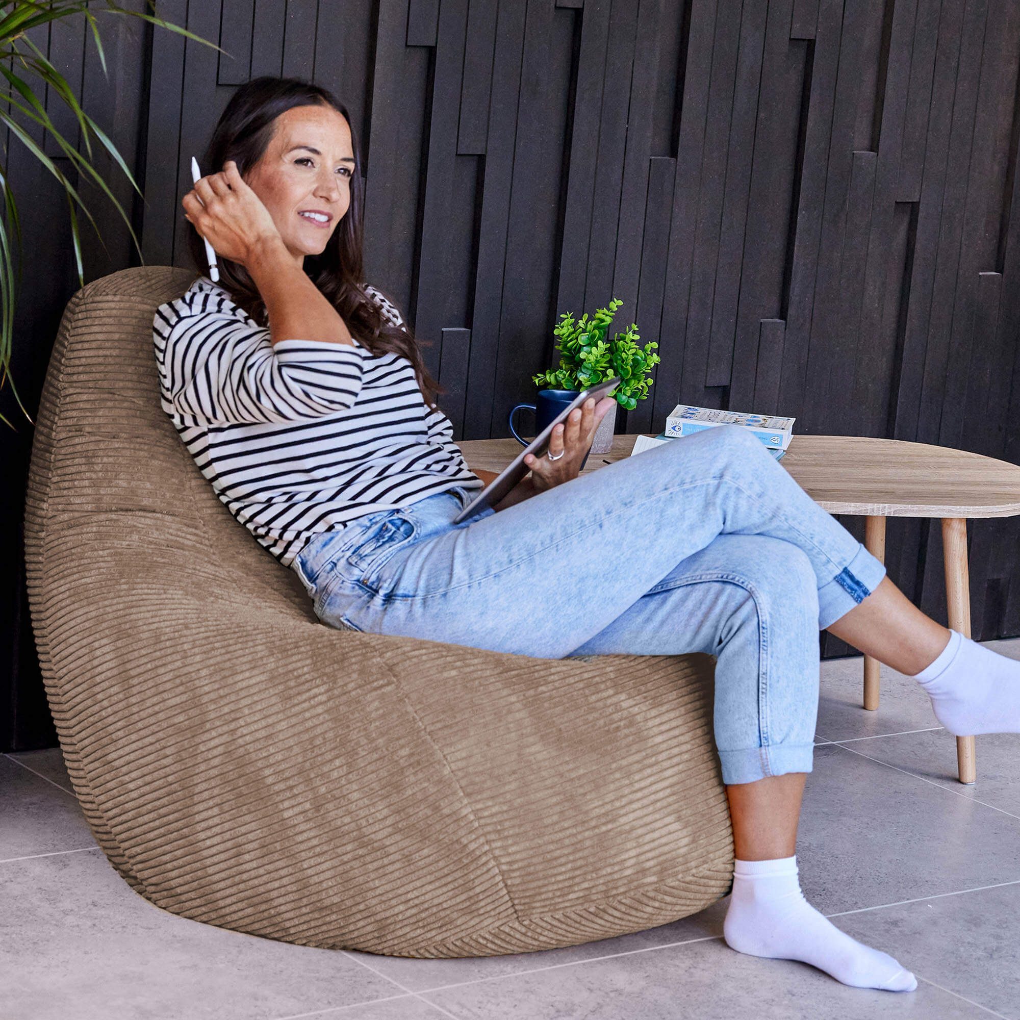 icon Sitzsack Sessel mit Liege aus günstig online kaufen