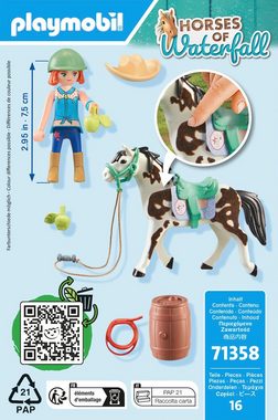 Playmobil® Konstruktions-Spielset Ellie & Sawdust mit Westernübung (71358), Horses of Waterfall, (16 St)