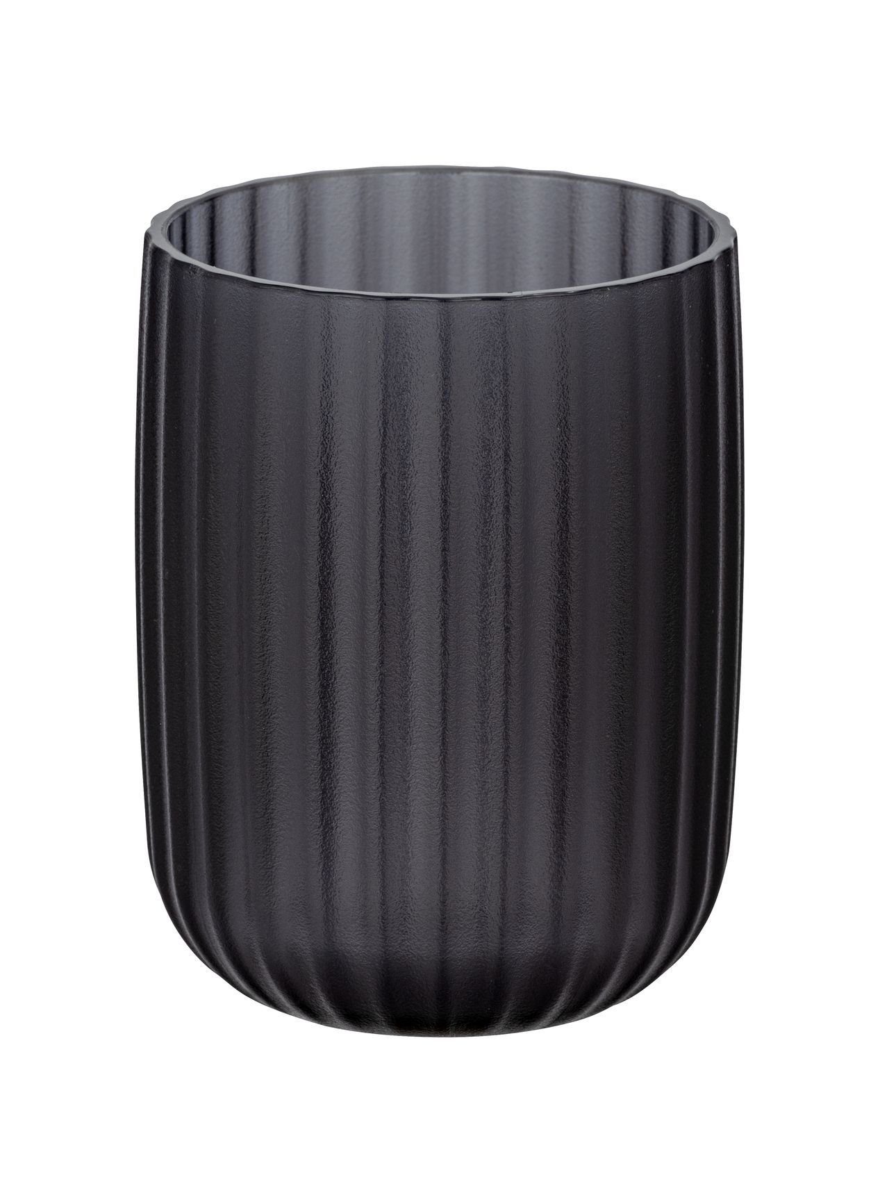 WENKO Zahnputzbecher WENKO Zahnputzbecher AGROPOLI BHT 7.50x10x7.50 cm grau günstig online kaufen