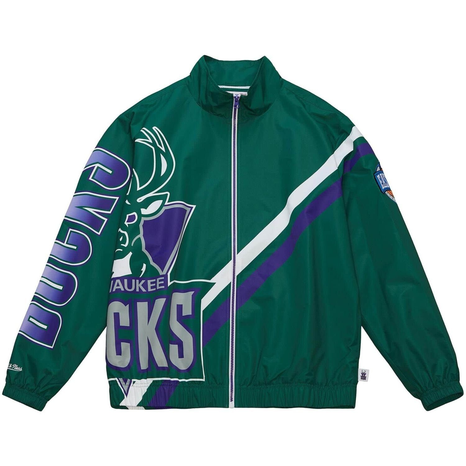 Windbreaker Milwaukee Mitchell & Up Exploded Logo Ness Bucks