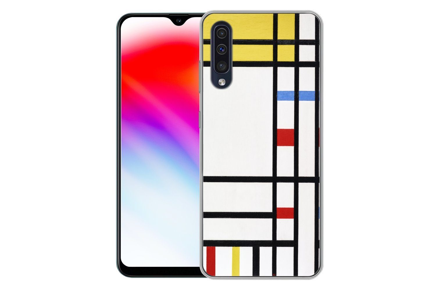 MuchoWow Handyhülle für Samsung Galaxy A30s Place De La Concorde - Piet Mondrian, Smartphone-Bumper, Print, Handy Schutzhülle Dünn