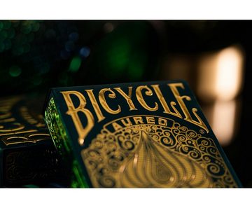 Cartamundi Spiel, Kartenspiel Bicycle Kartendeck - Aureo, mit einzigartigem Air-Cushion®-Finish