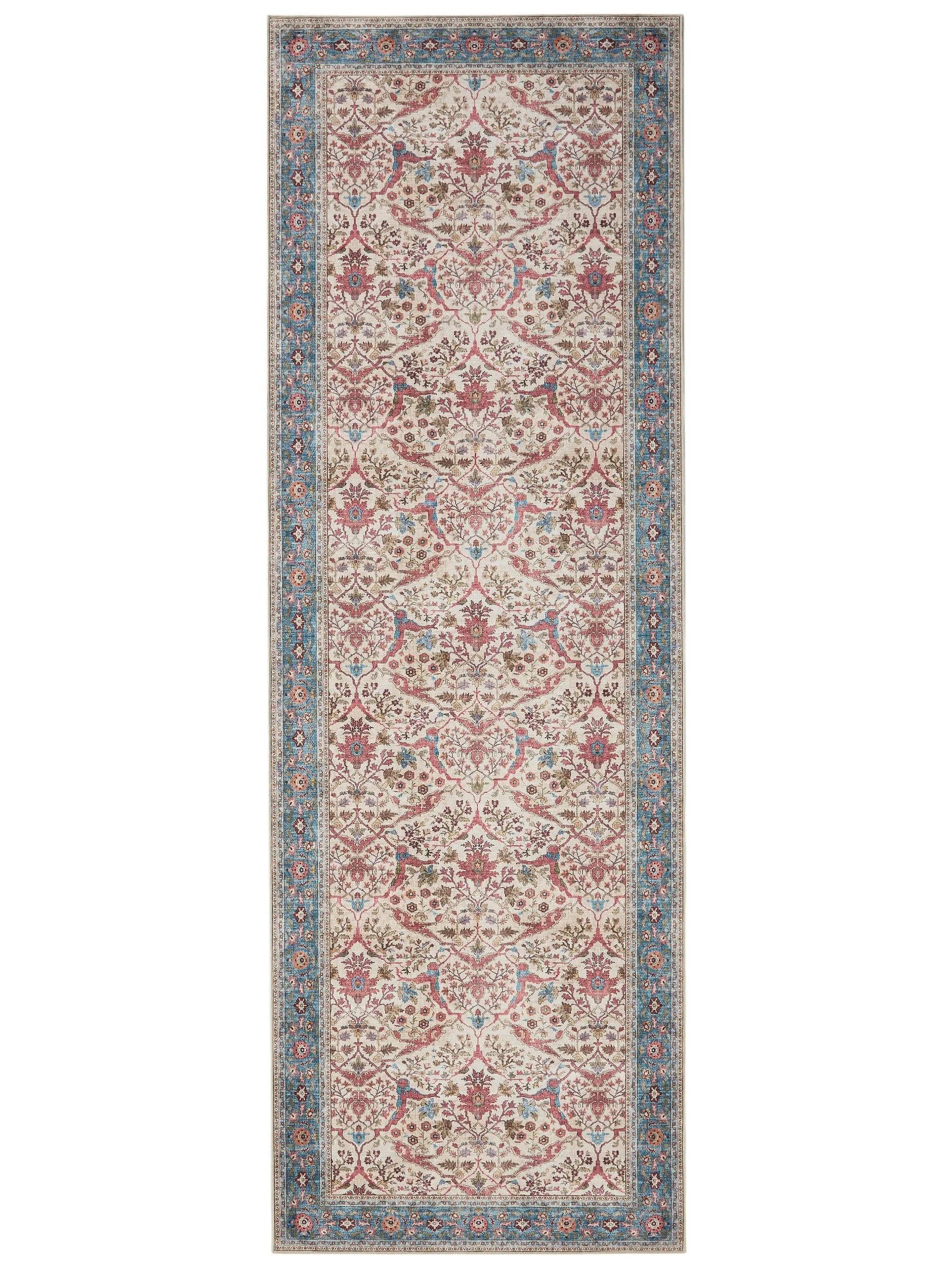 benuta Läufer Laury, rechteckig, Höhe: 5 mm, Teppich Wohnzimmer, Schlafzimmer, Esszimmer, Flur, Kunstfaser, Cozy