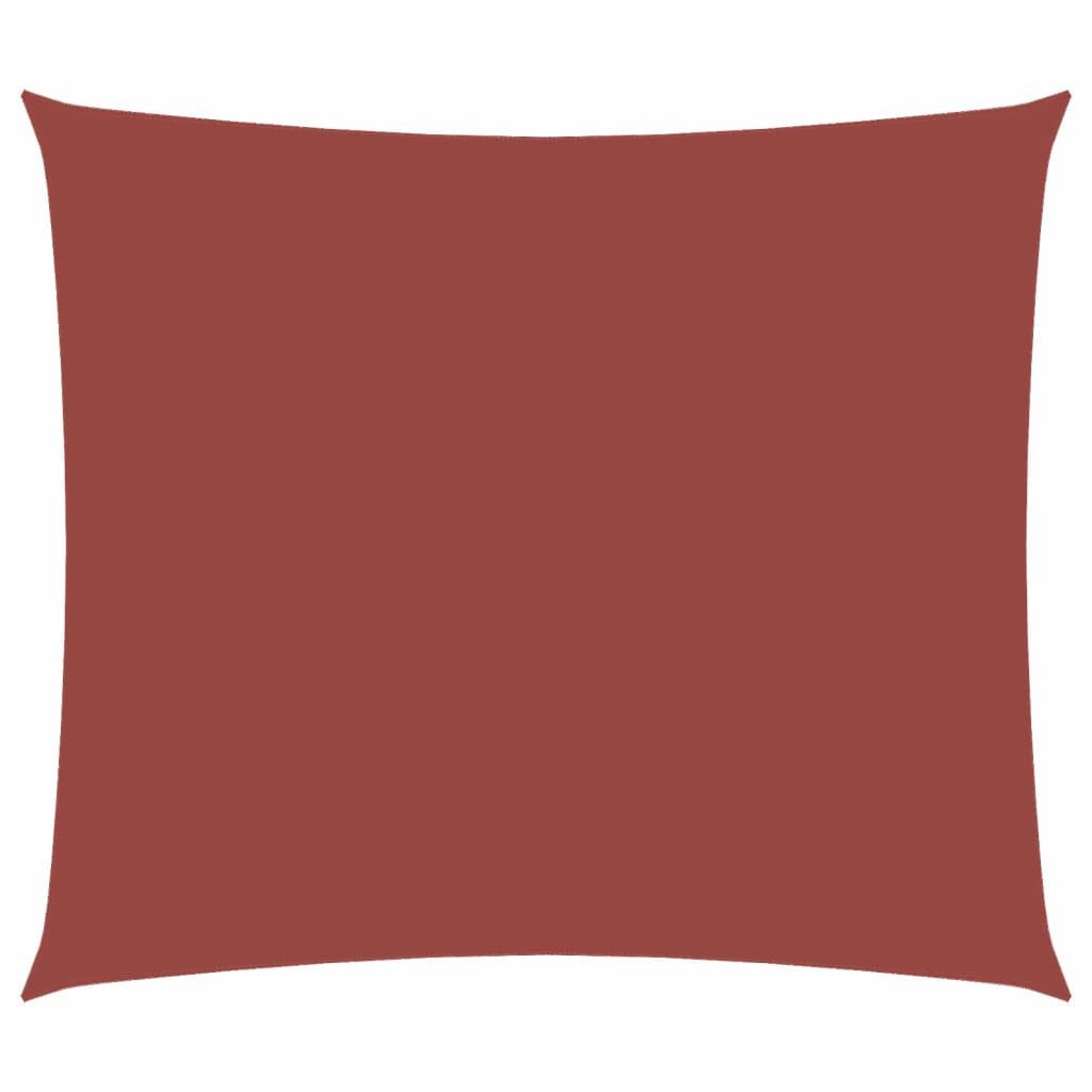 Sonnensegel Sonnensegel Oxford-Gewebe Rechteckig 2,5x3 m Terrakotta-Rot