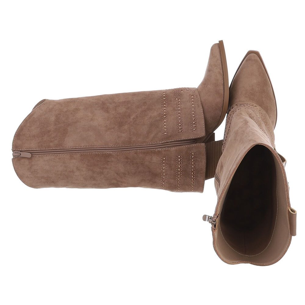 Ital-Design Elegante Damen-Stiefel mit Absatz und hochwertiger Verarbeitung günstig online kaufen