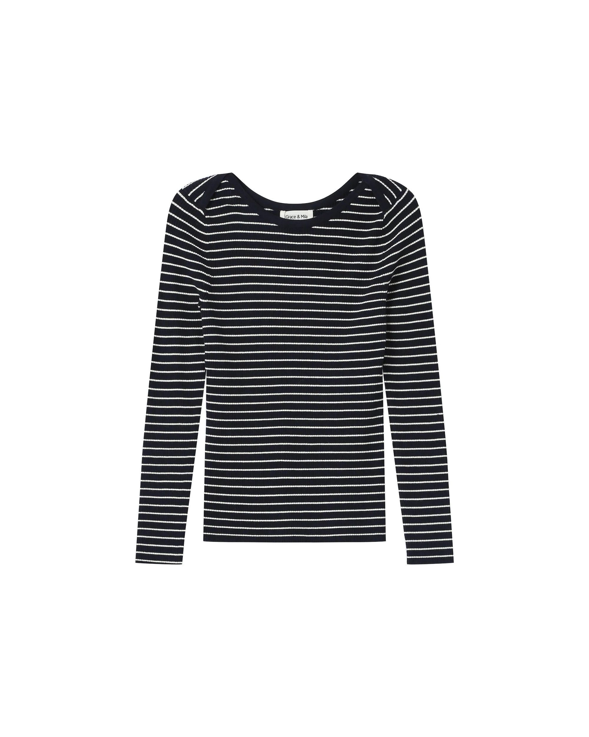 Grace & Mila Strickpullover Sailor striped Sweater SAMEDI ? gestreifter Pullover ? Langarmshirt ?