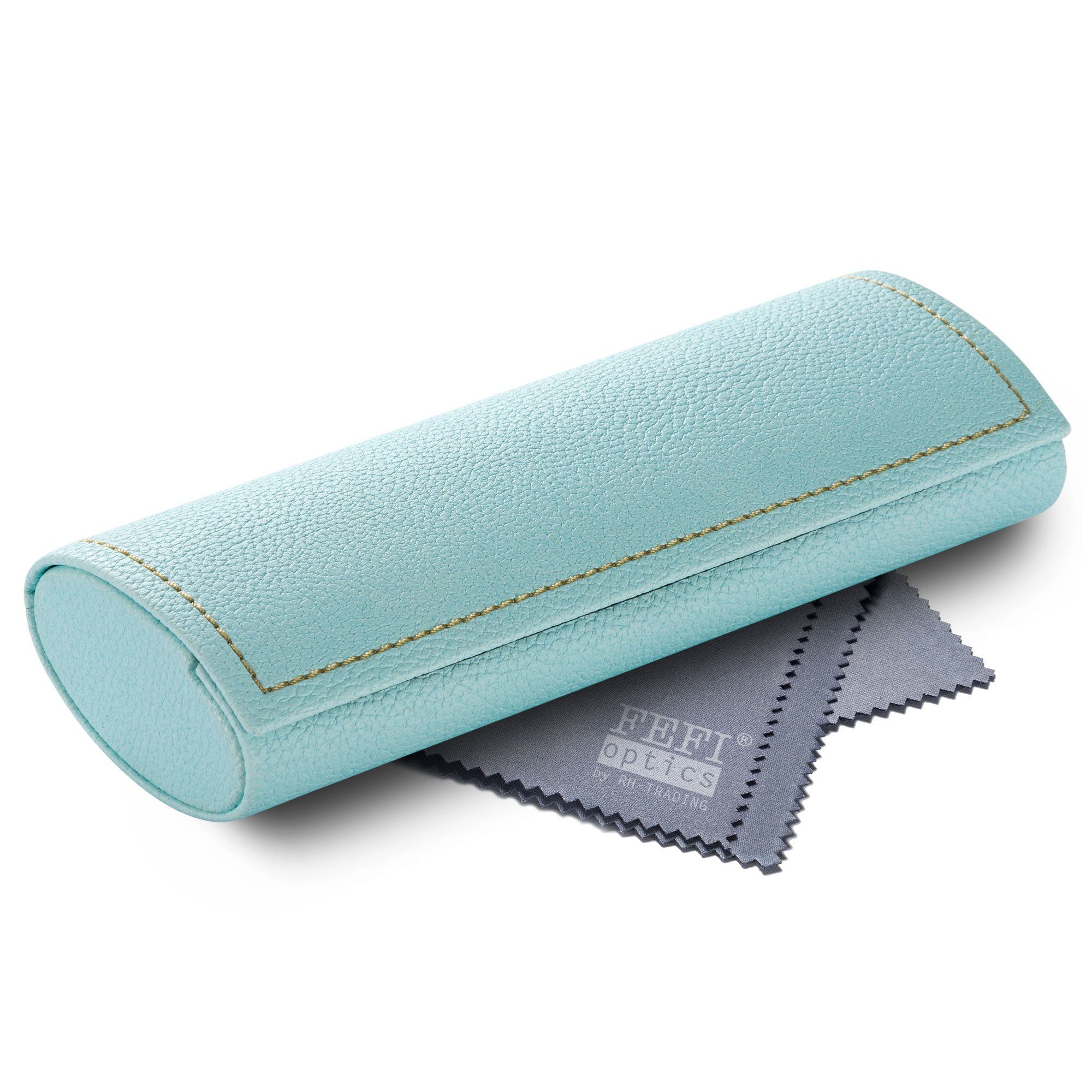FEFI Brillenetui Hardcase: “PASTELL”, Set aus 1 Etui + hochwertigem Mikrofasertuch