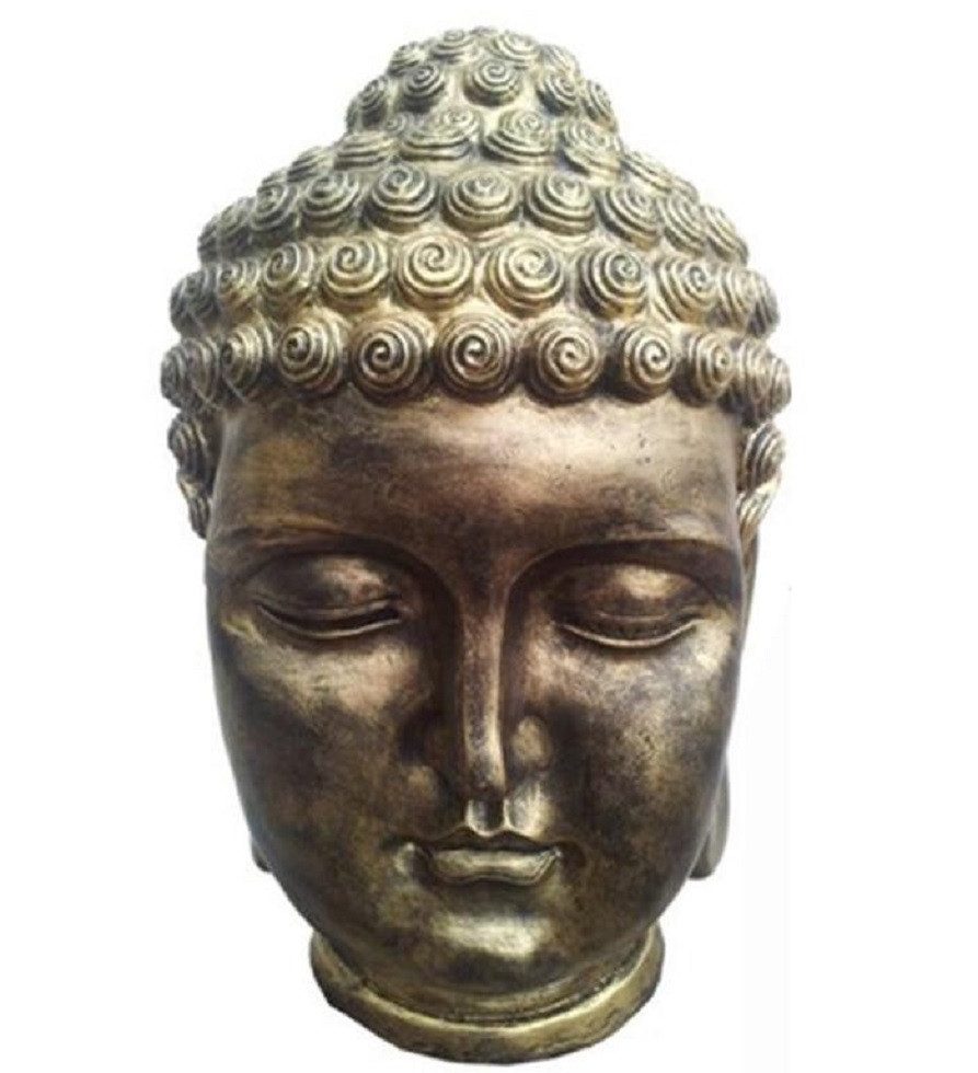 JVmoebel Buddhafigur Deko Figur Buddha Statue 48 cm Gold Kunststoff Neu Skulptur B59, Made in Europa