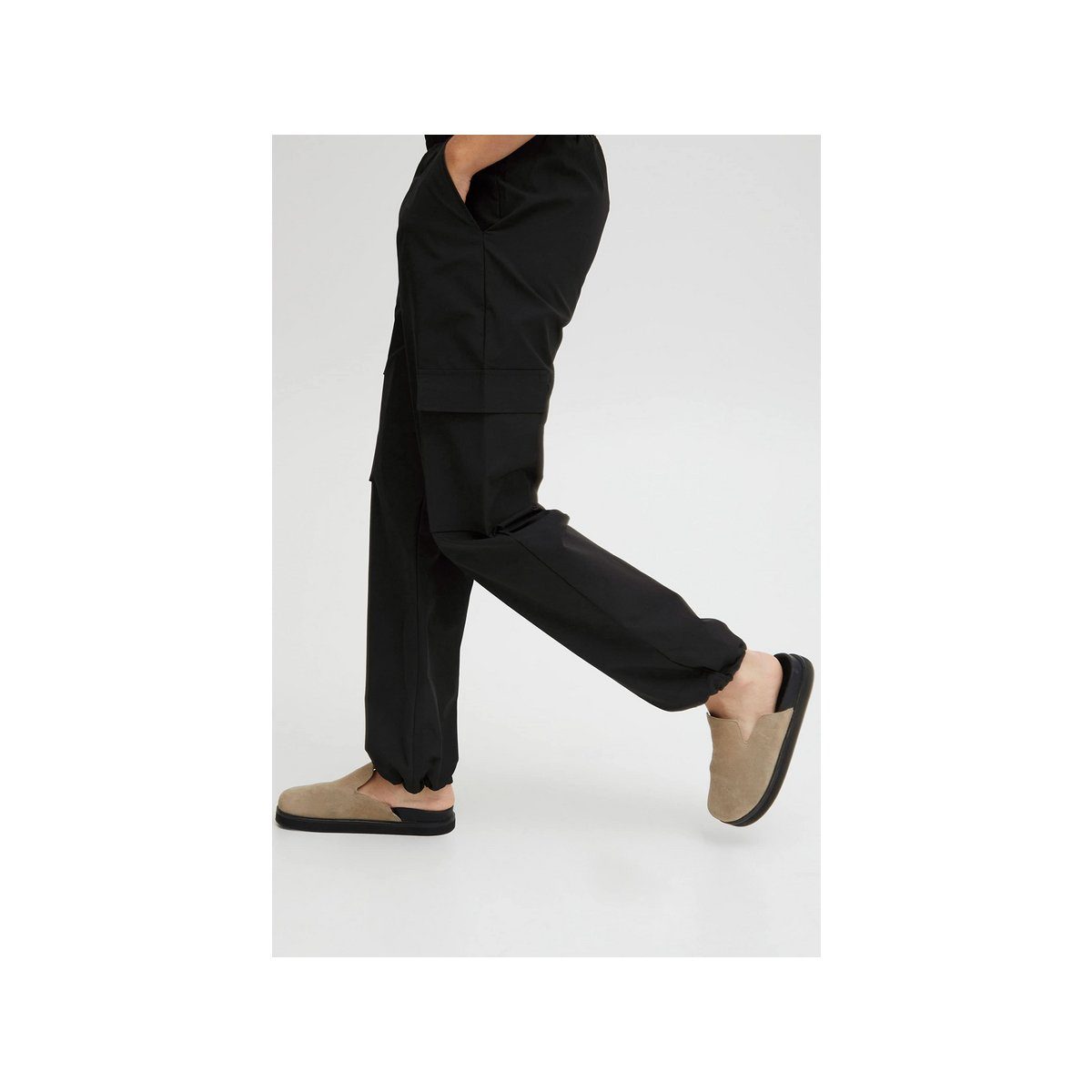 regular uni Stoffhose Black (194008) Ichi (1-tlg)