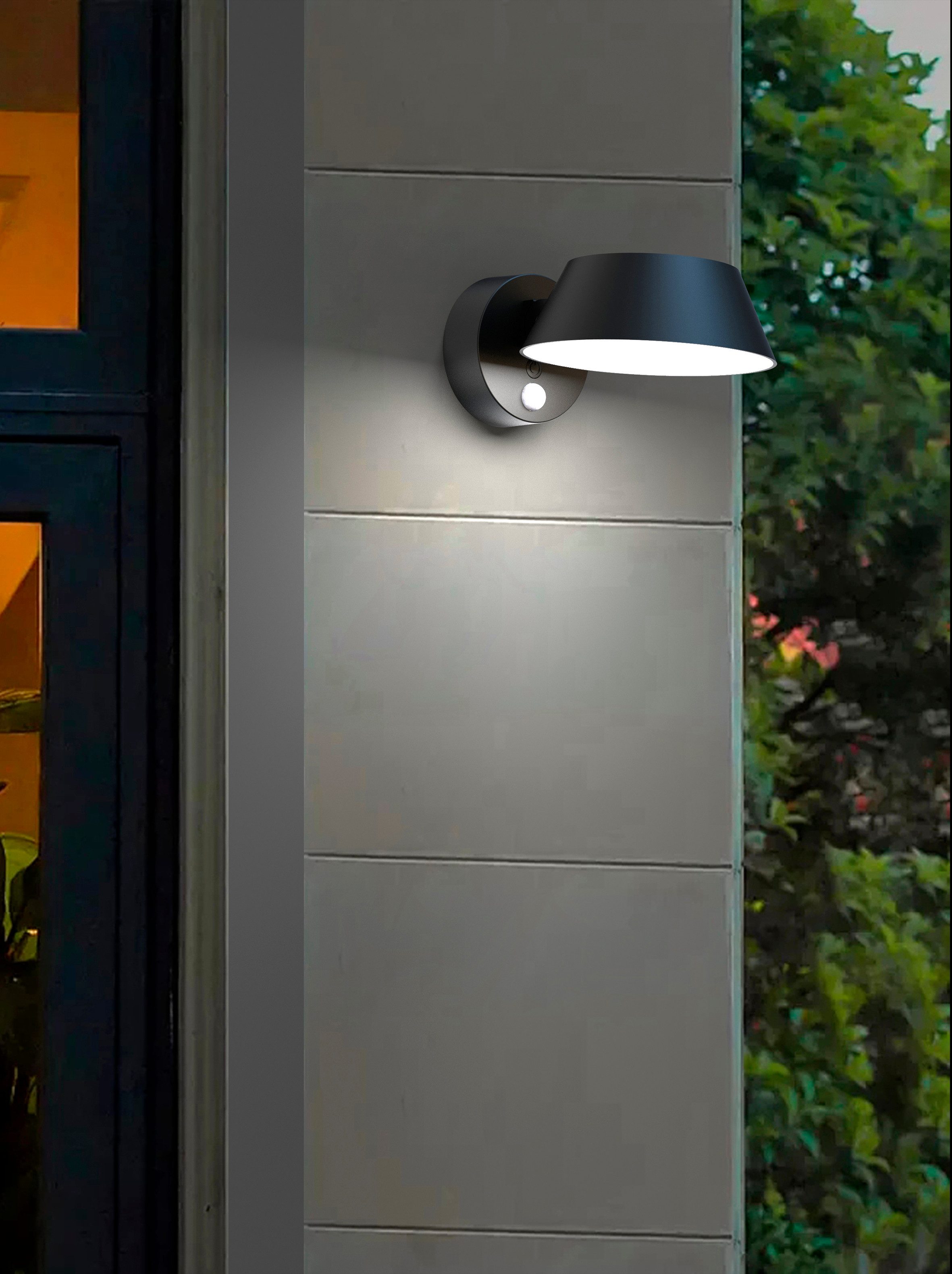 Northpoint LED Außen-Wandleuchte Solar Wandleuchte Aluminium günstig online kaufen
