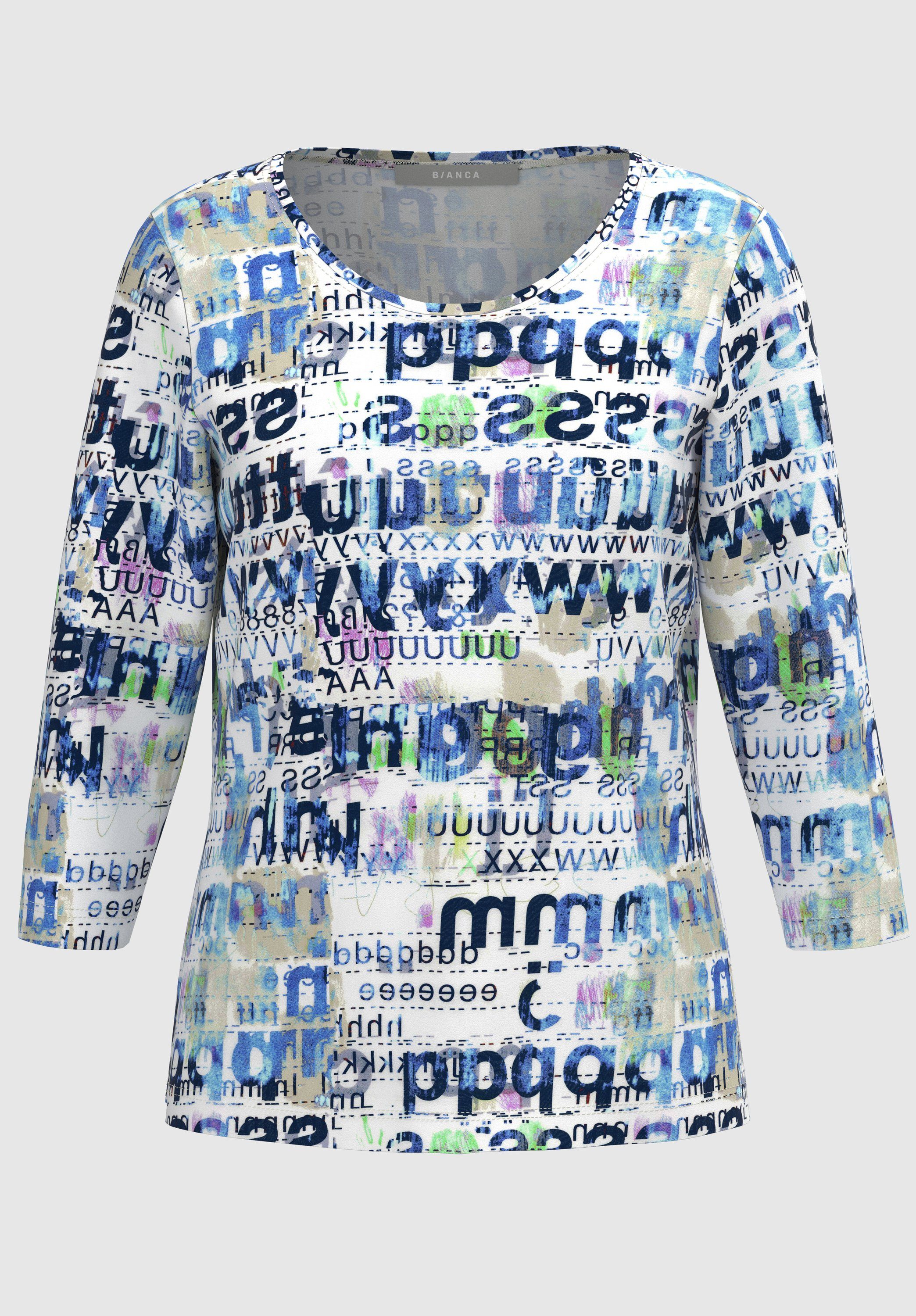 bianca Print-Shirt DINI mit Allover-Muster in angesagten Trendfarben