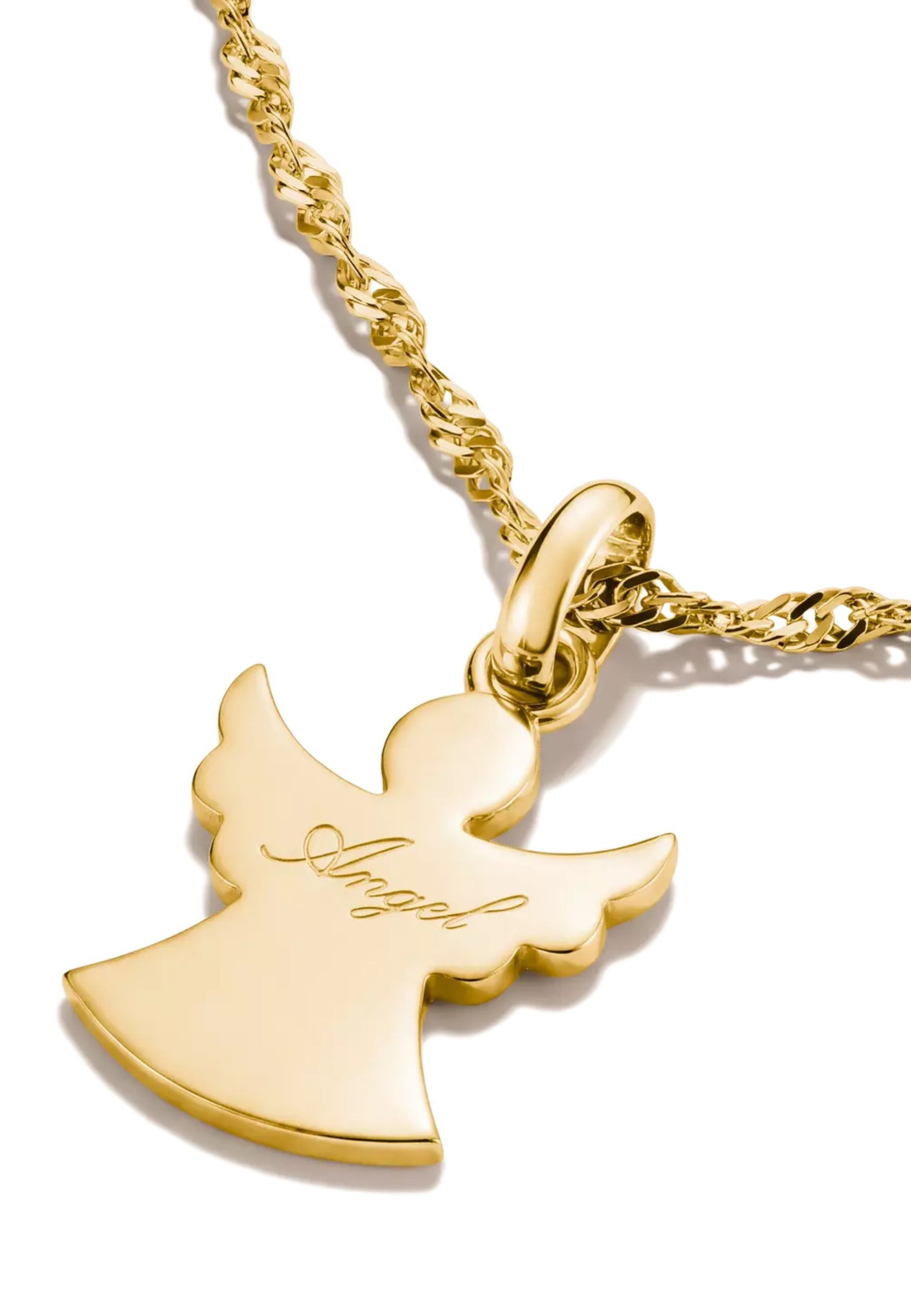 THOMAS SABO Kettenanhänger Vergoldeter Engel Charm-Anhänger (Set)