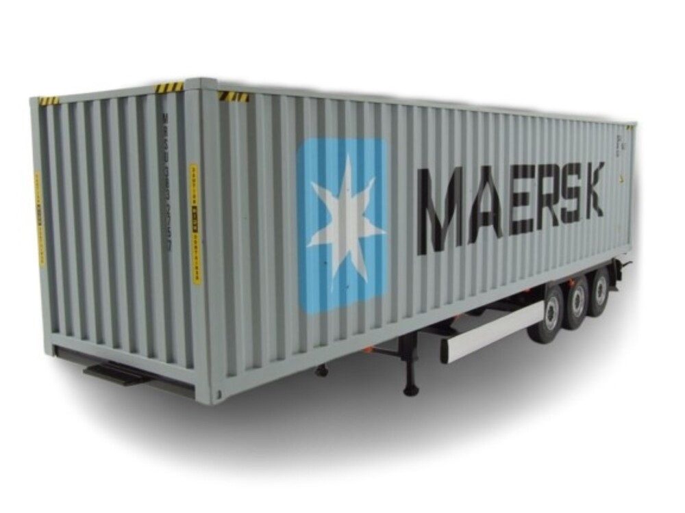 Modellauto Container Anhänger MAERSK grau