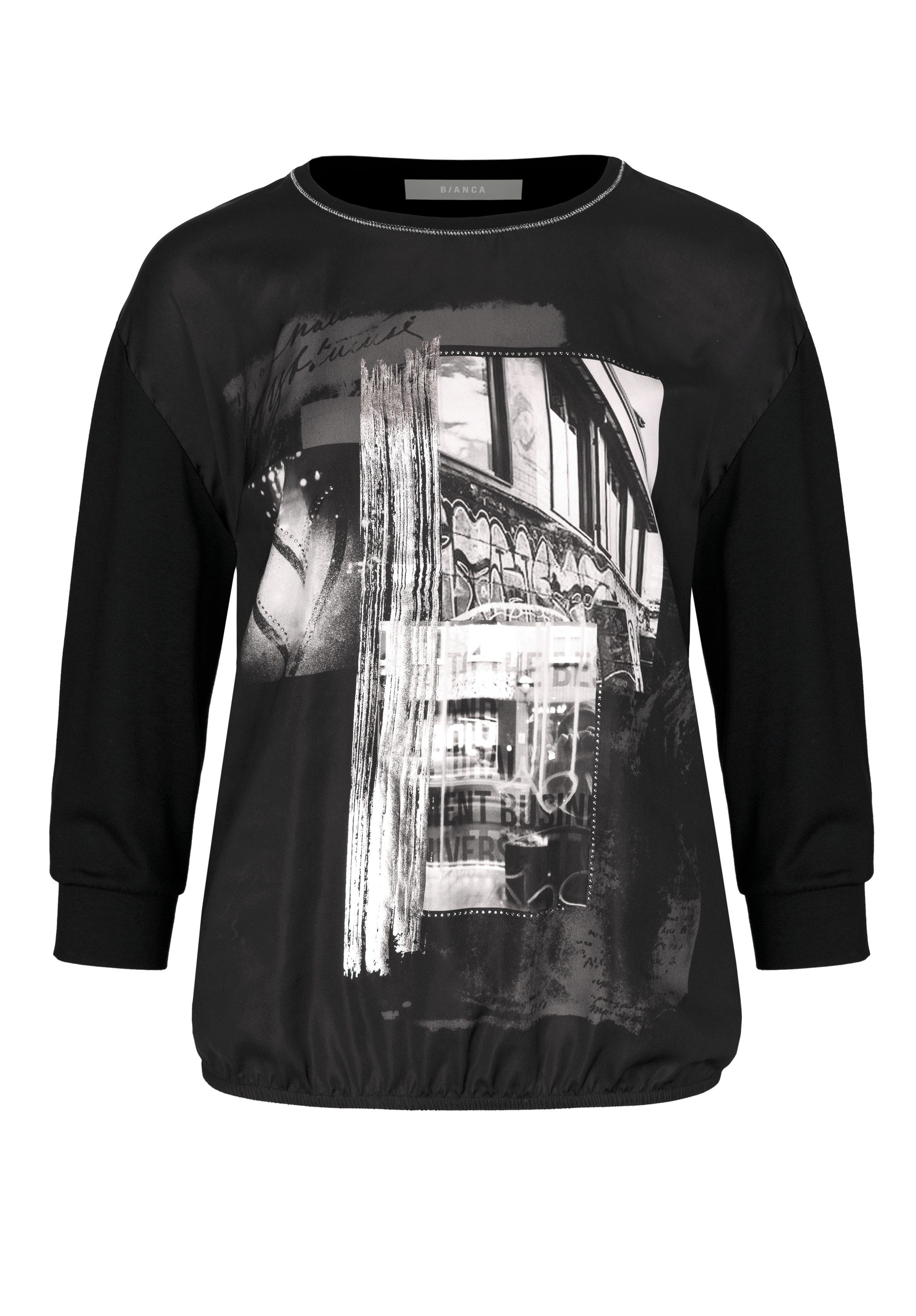 bianca Blusenshirt KAREEN mit Frontmotiv und günstig online kaufen