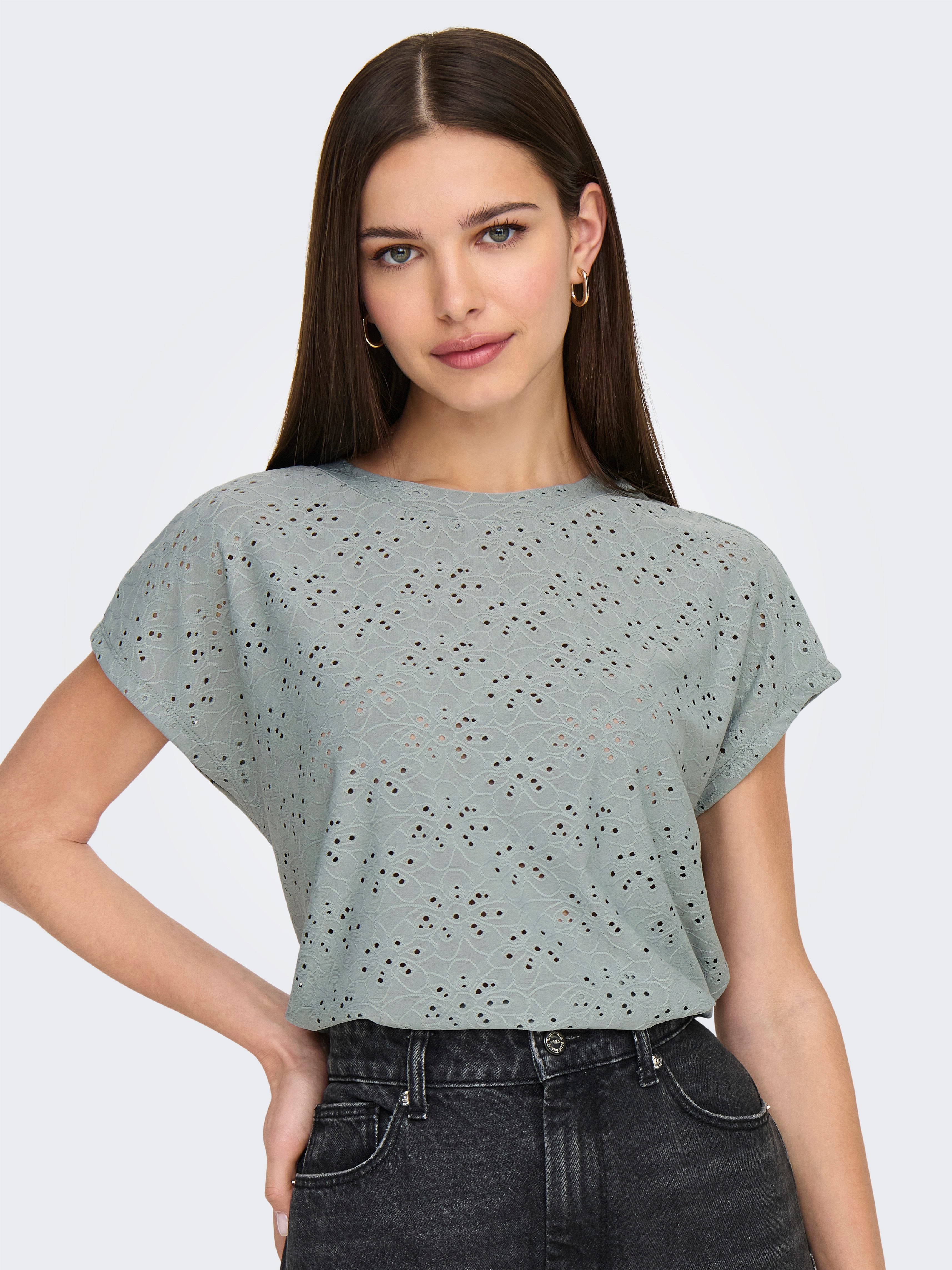ONLY Kurzarmshirt ONLSMILLA LIFE S/S TOP JRS NOOS regular fit, modisch, Sin günstig online kaufen