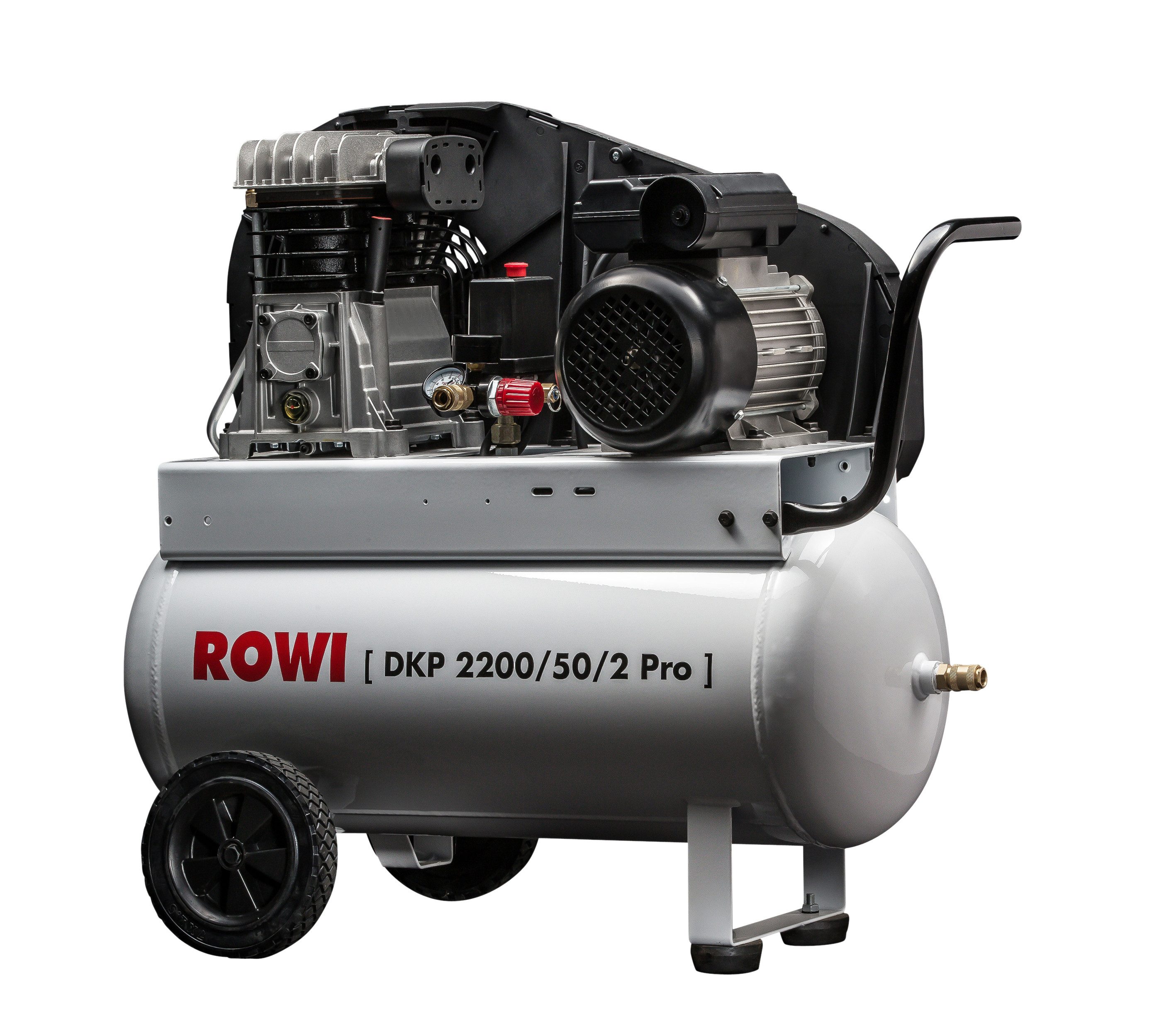 ROWI Kompressor ölgeschmiert Pro-Serie - DKP 2200/50/2 Pro, 2200 W, max. 10 bar, 50 l, Motorleistung 2200 Watt, 50 Liter Kessel, Made in Europe