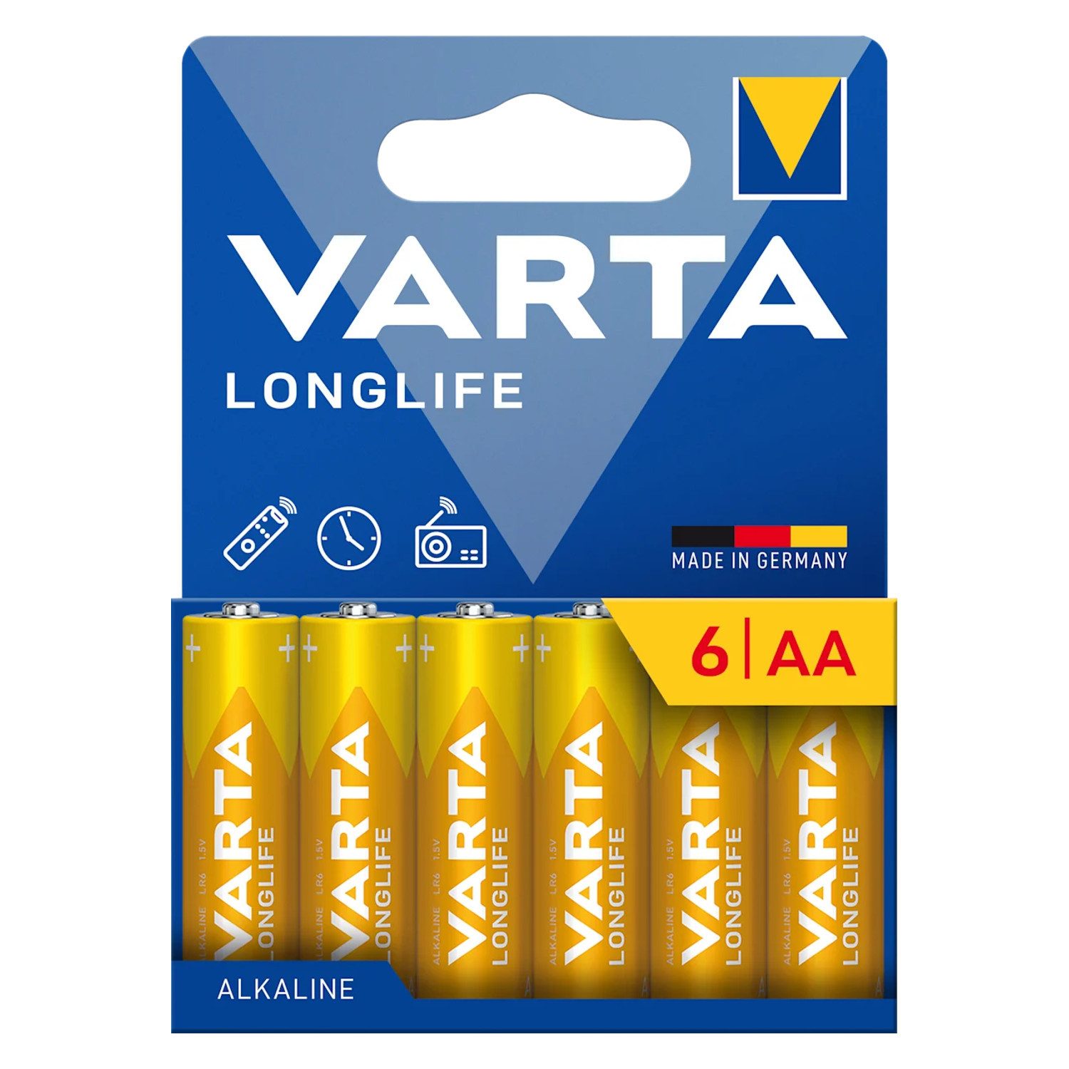 VARTA LR6 AA-Alkalibatterie, 1,5 V Batterie, LR6, VARTA-Typ: 04106