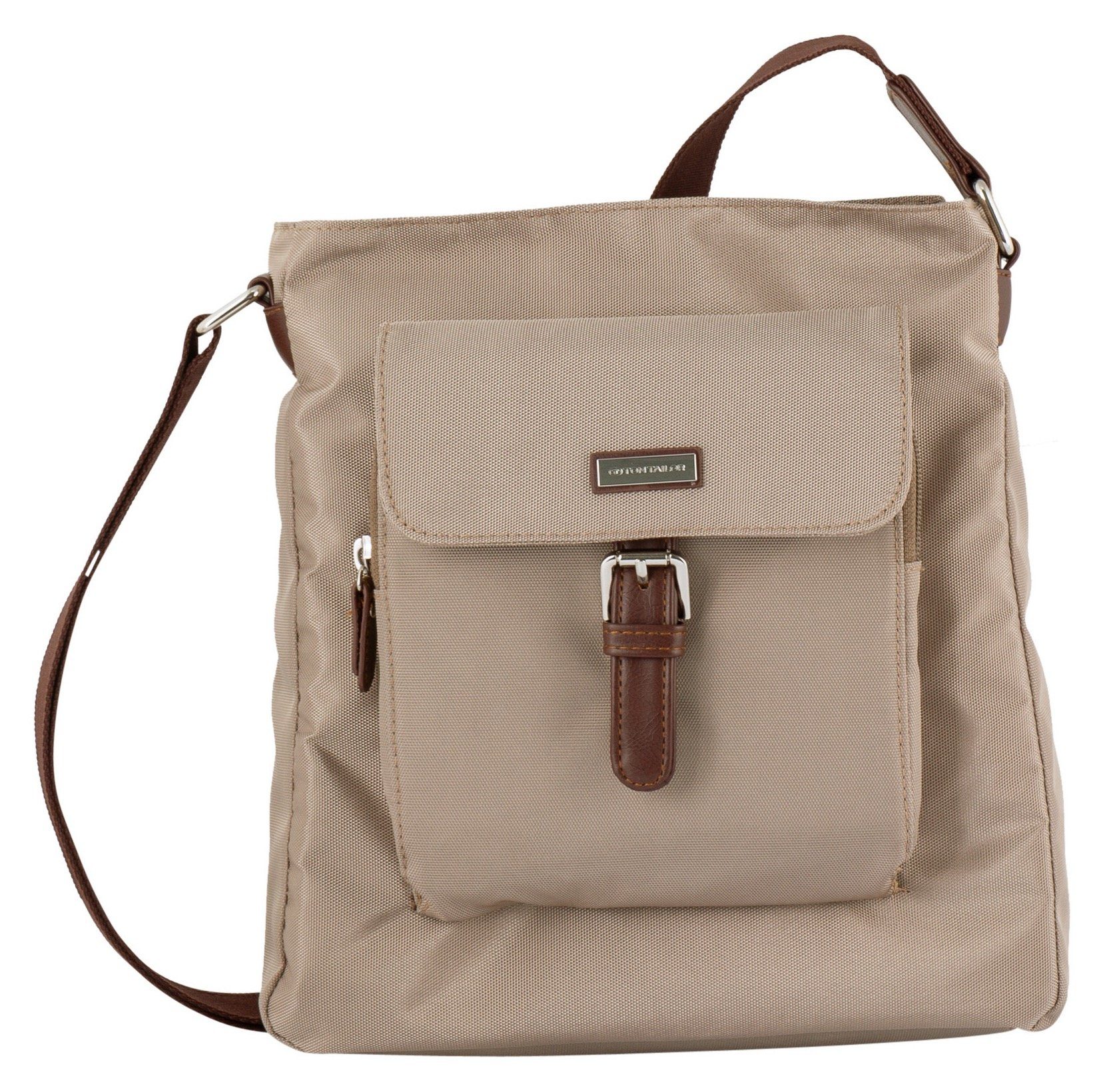 TOM TAILOR Hobo RINA Hobo bag, im praktischen Design taupe