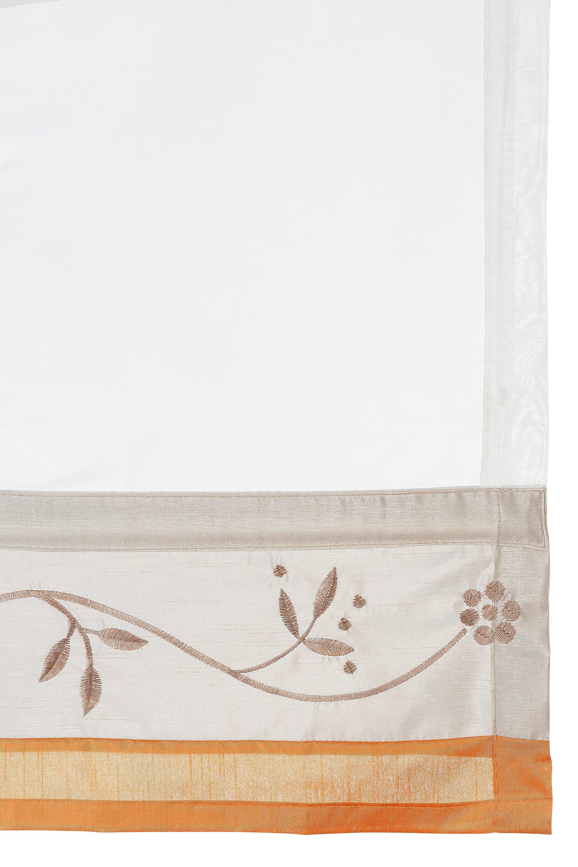 Raffrollo Sorel, my home, mit Polyester kürbis Schlaufen, Transparent, Bestickt