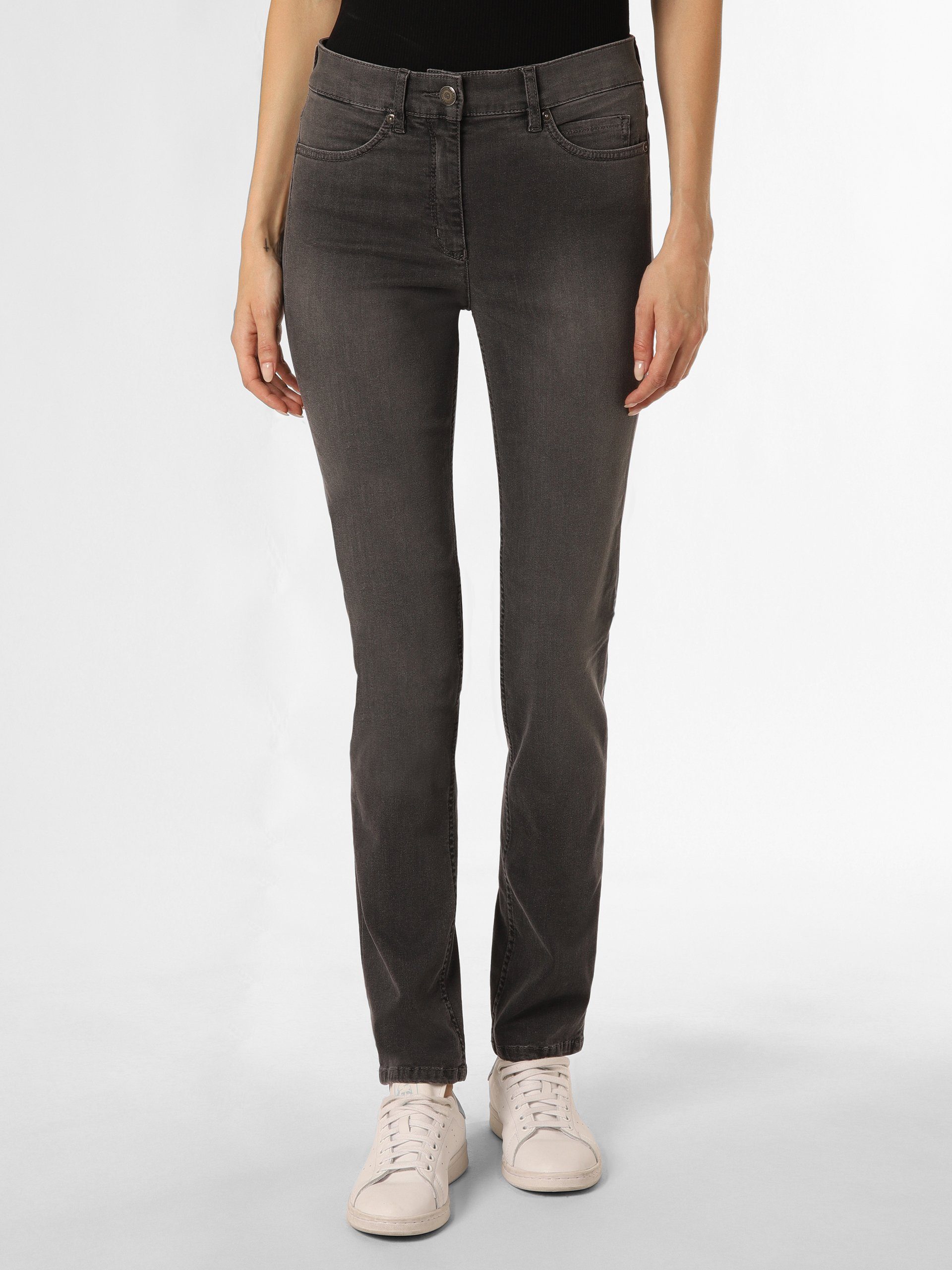 TONI Straight-Jeans Be Loved anthrazit | Slim-Fit Jeans