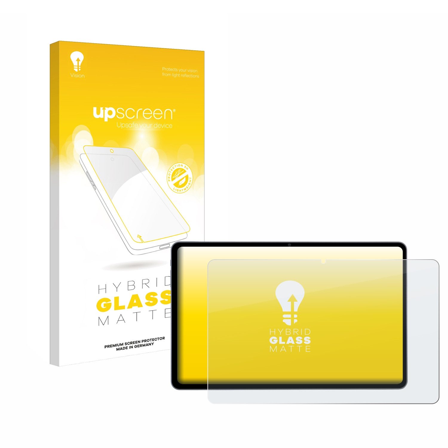 upscreen Displayschutzglas Folie für Acepad HIGH Tablet 12", Schutzfolie Glas Panzer Display Schutz matt