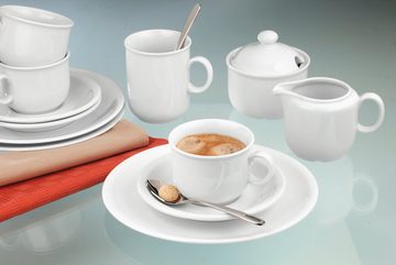 Seltmann Weiden Geschirr-Set Zuckerdose 6 Personen Compact weiss uni 00007 von Seltmann Weiden, Porzellan