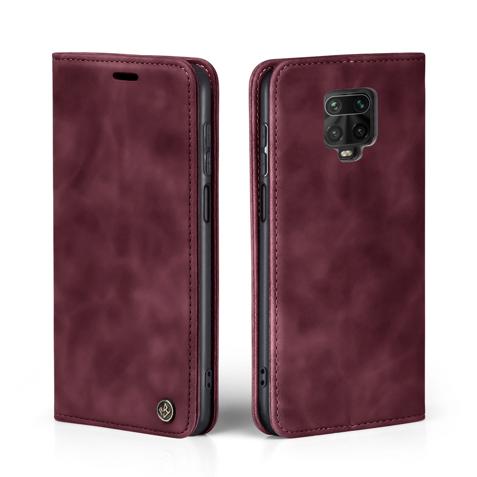 Tec-Expert Handyhülle Tasche Hülle für Xiaomi Redmi Note 9 Pro 6.67 Zoll, 6.67, Cover Klapphülle Case mit Kartenfach Fliphülle aufstellbar