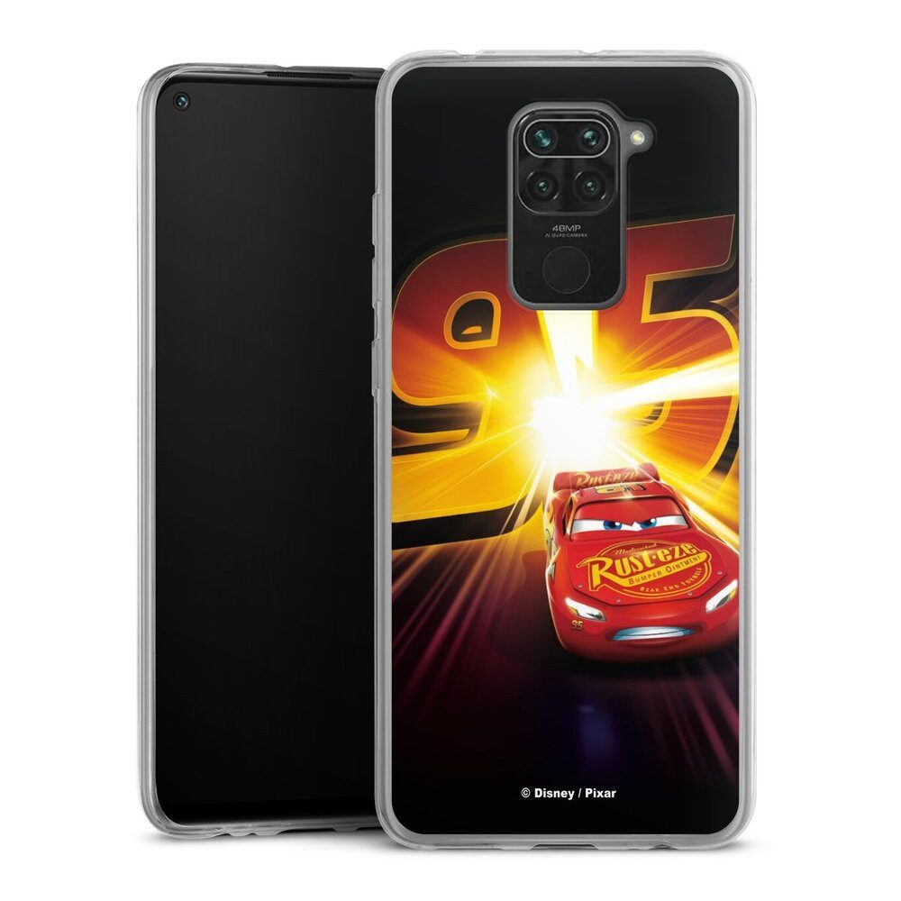 DeinDesign Handyhülle Offizielles Lizenzprodukt Cars Lightning Mcqueen 95 Cars3 Lightning 95, Xiaomi Redmi Note 9 Slim Case Silikon Hülle Ultra Dünn Schutzhülle