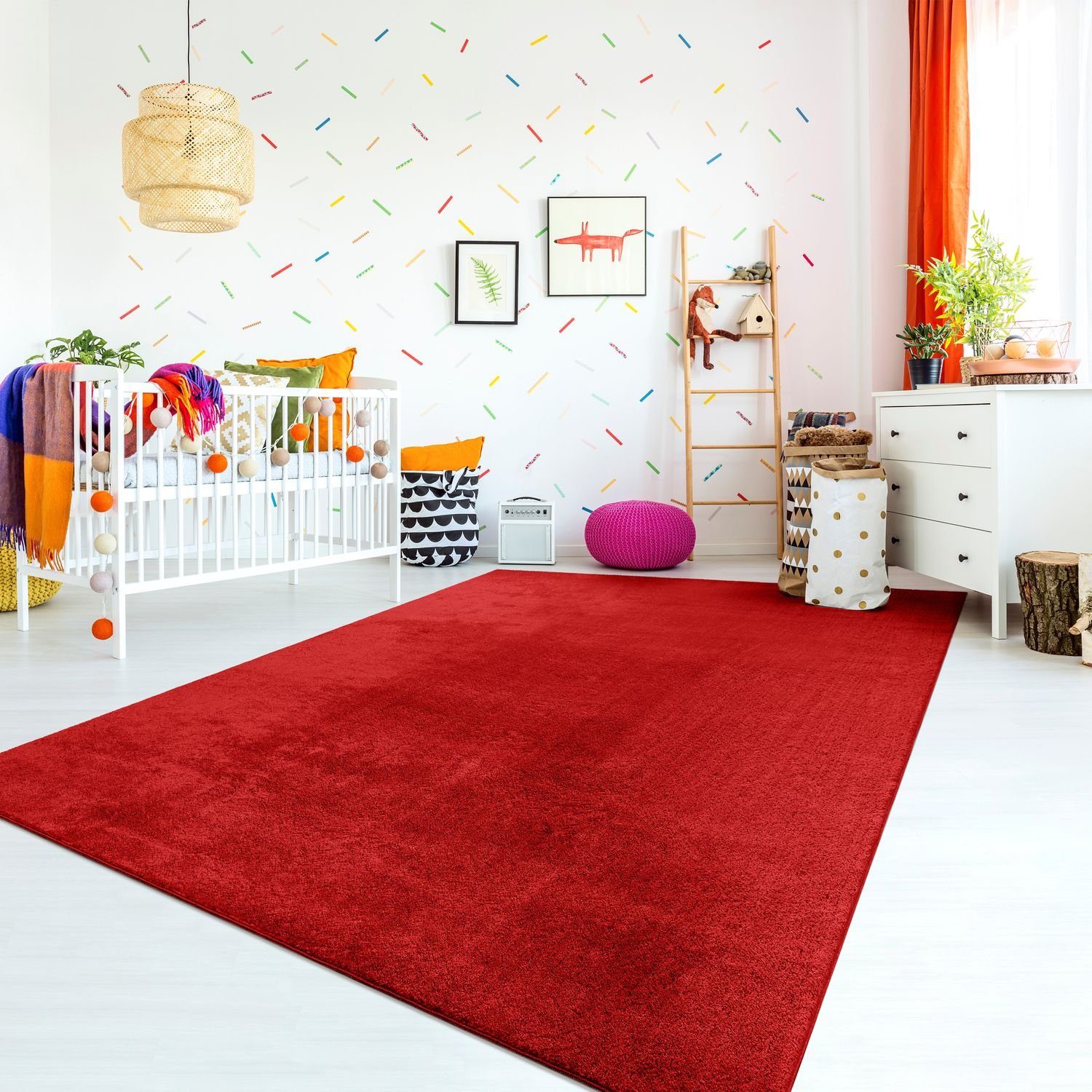 Kinderteppich Teppich Kinderzimmer Waschbarer Rutschfester Kinderteppich,  TT Home, rechteckig, Höhe: 10 mm