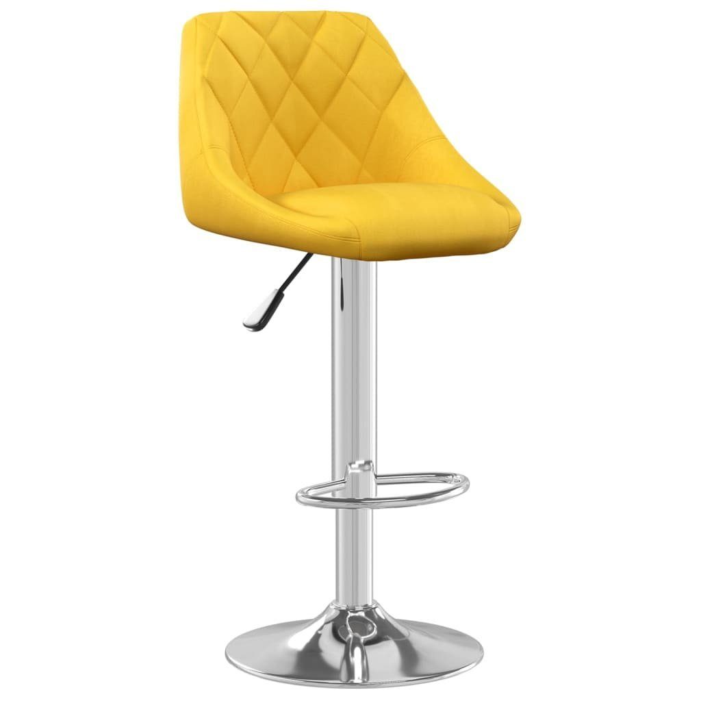 Barhocker Barhocker Senfgelb Samt