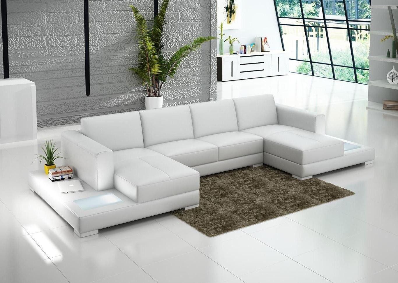 Xlmoebel Ecksofa Wohnlandschaft in U-Form mit Ecksofa und Couch aus Stoff oder Leder, Hergestellt in Europa