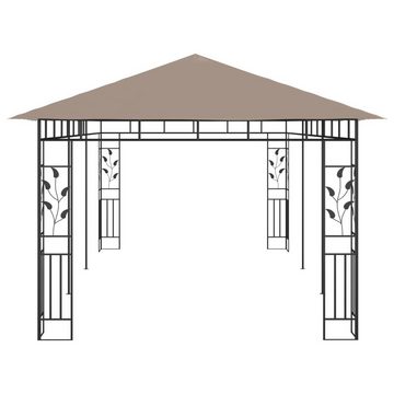 vidaXL Pavillon Pavillon Gartenzelt mit Moskitonetz 6x3x2,73 m Taupe 180 g m²