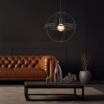 etc-shop Pendelleuchte, Hängeleuchte Deckenlampe Pendellampe Designleuchte Metall Kugel