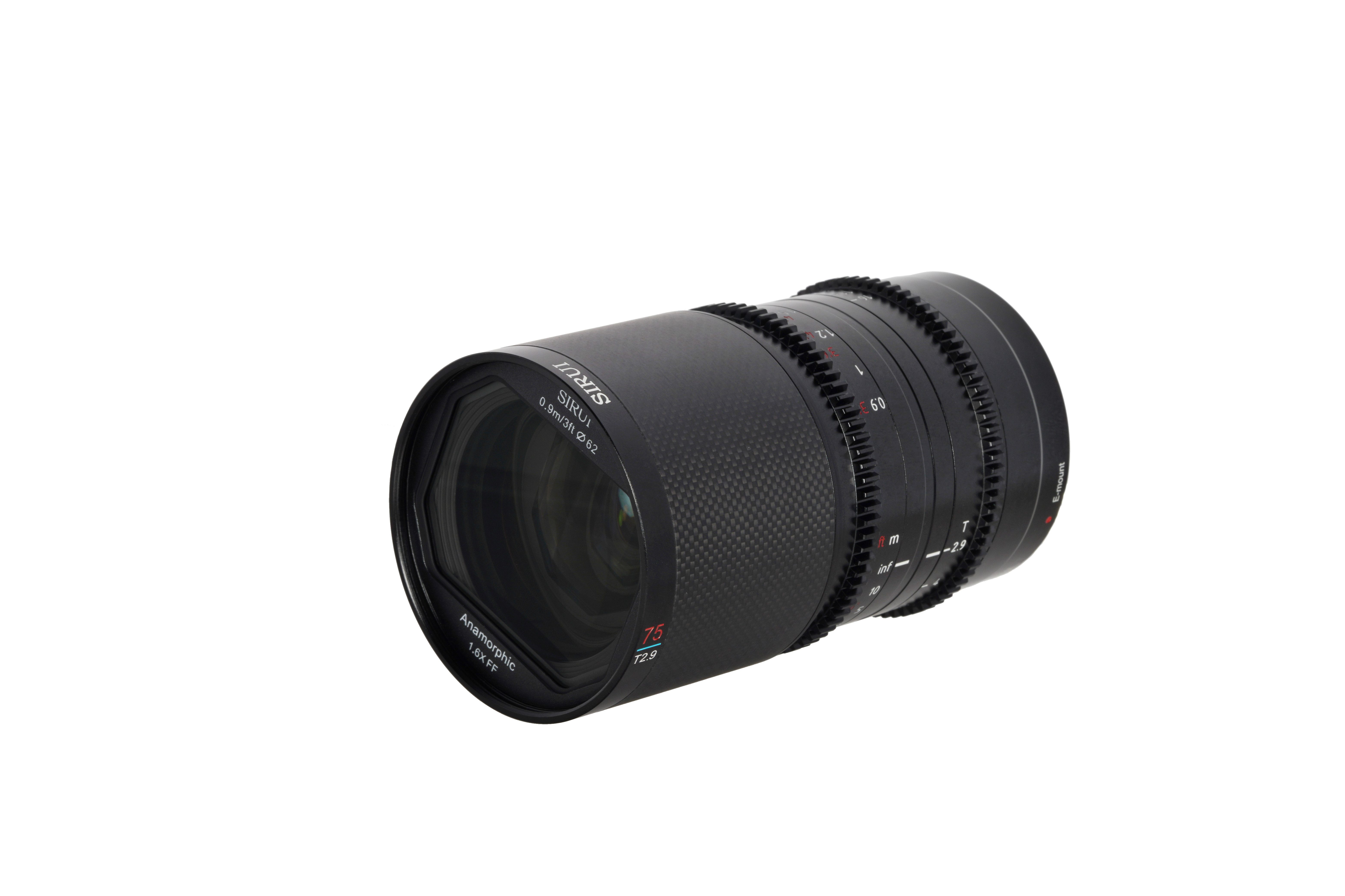 SIRUI Saturn 75mm Objektiv, (T2.9 1.6x Carbon Vollformat RF/E/DL/L/X/Z Bajonett)