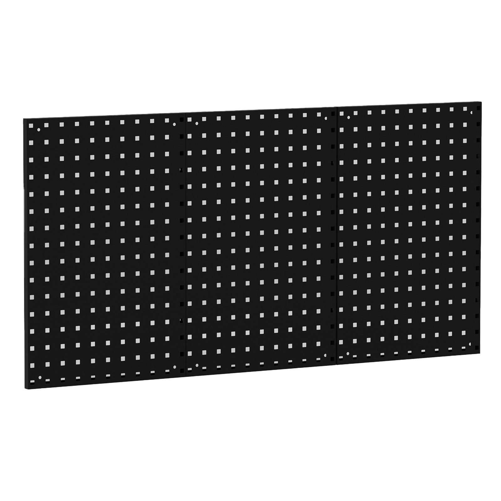 COSTWAY Lochwand, 3 Stk., mit 25 Haken, mit 3 Stecktafeln & 28-teilige hängende Zubehörteile